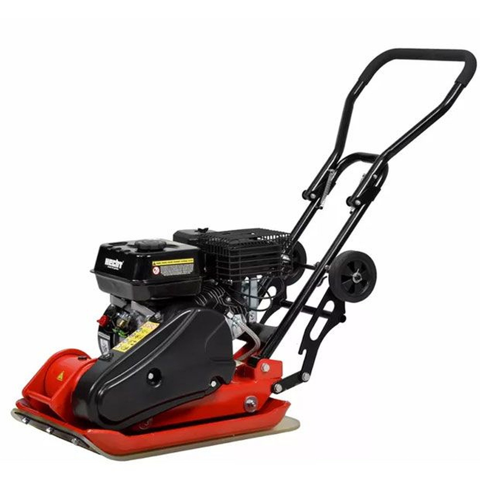 Hecht Rüttelplatte 1113, max. 5500 vpm, (LxB) 42x55 cm, 550x420mm, 4,8kw/6,5PS, Mit Gummischutzmatte und Transporträdern