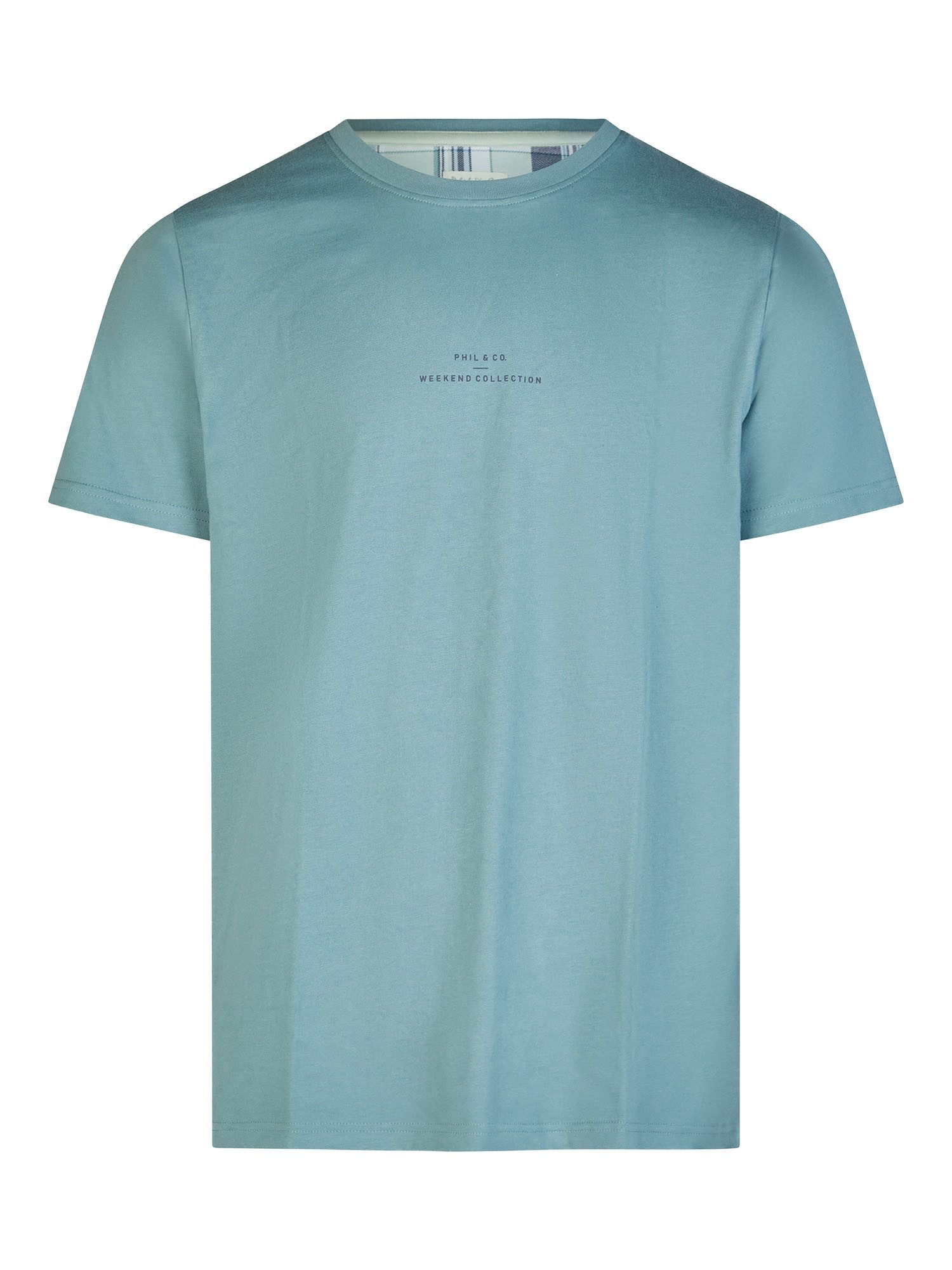 Phil & Co. Berlin Herren Pyjama 2-teilig – Weiche Baumwolle, Langärmliges Oberteil & Hose Mit Elastischem Bund – Grün-blau