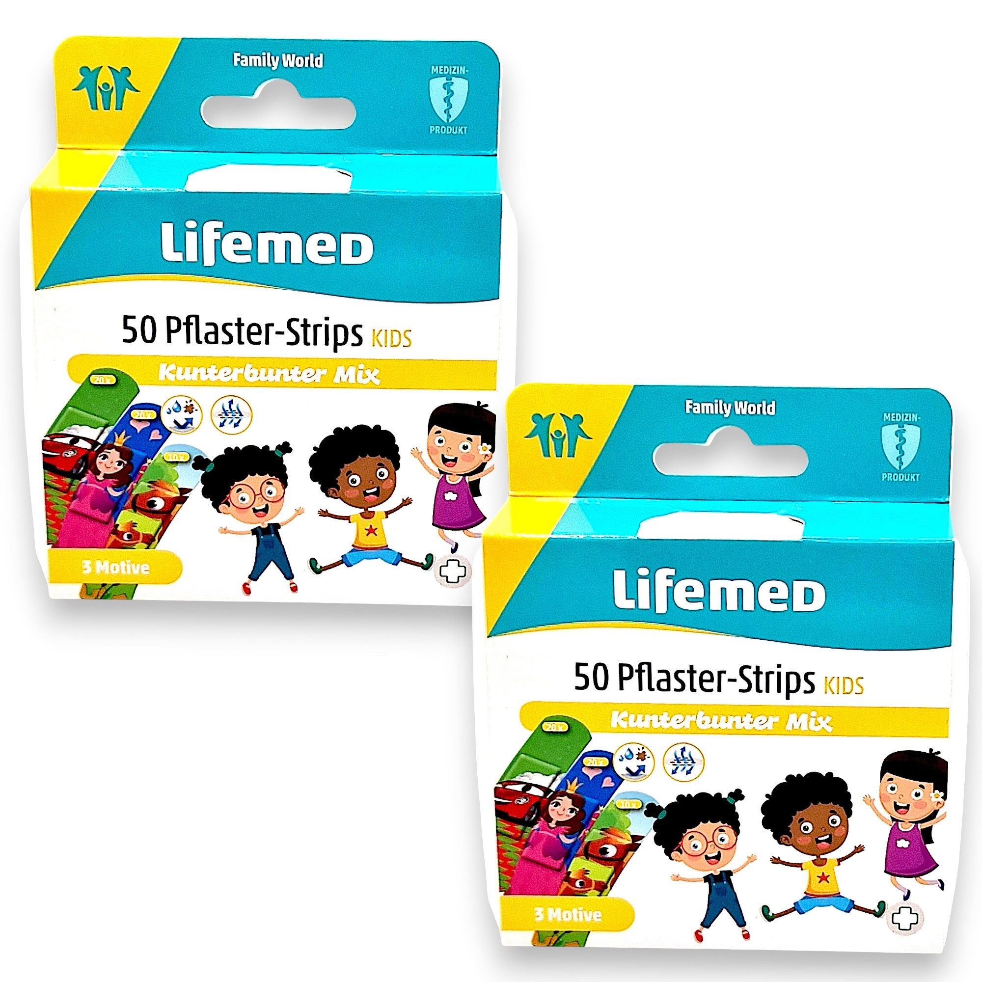 LifeMed Wundpflaster 2x Lifemed Wundpflaster Kids Mix 2x 50 Stück
