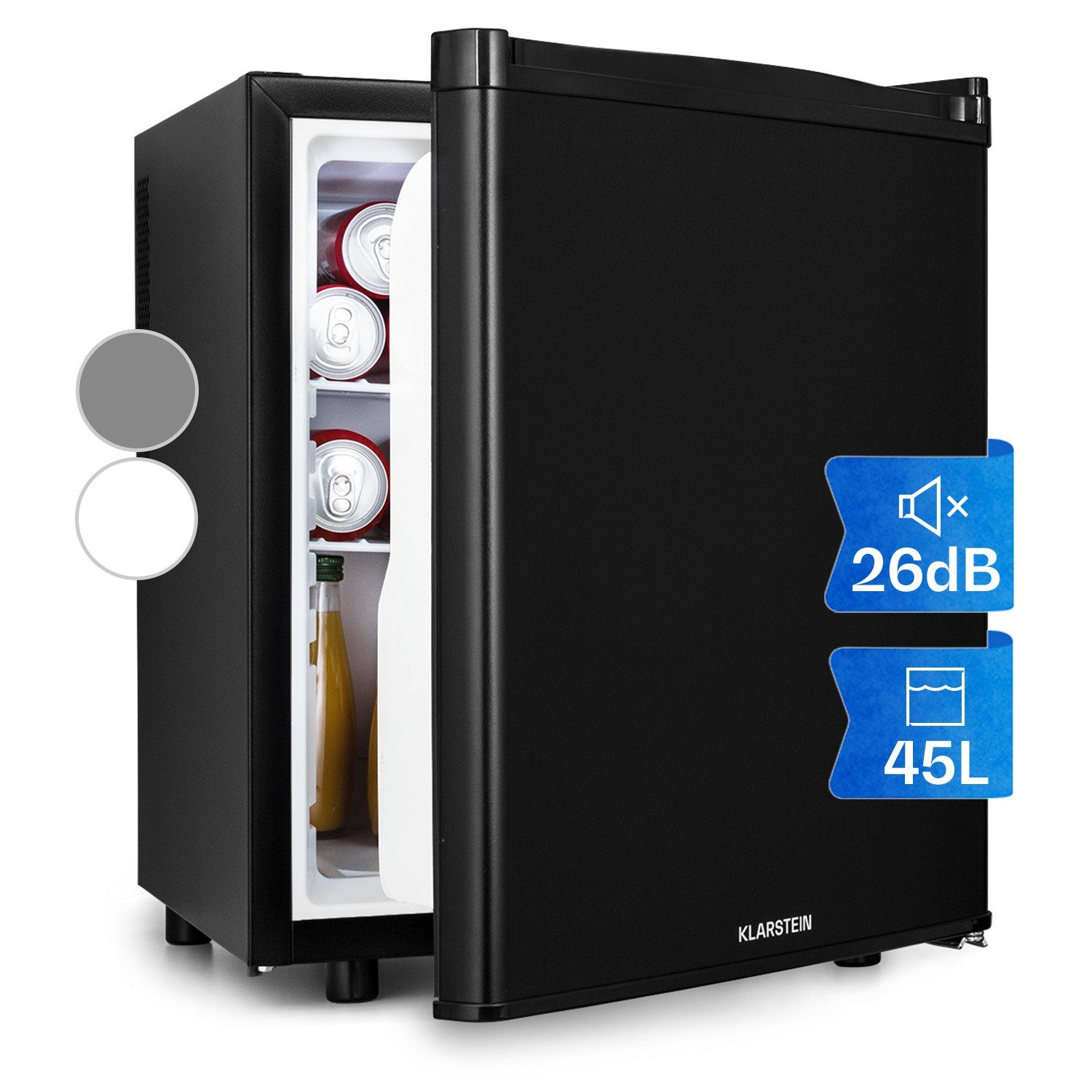 Klarstein Table Top Kühlschrank HEA3-HappyH-48l-BL 10045048, 52 cm hoch, 43 cm breit