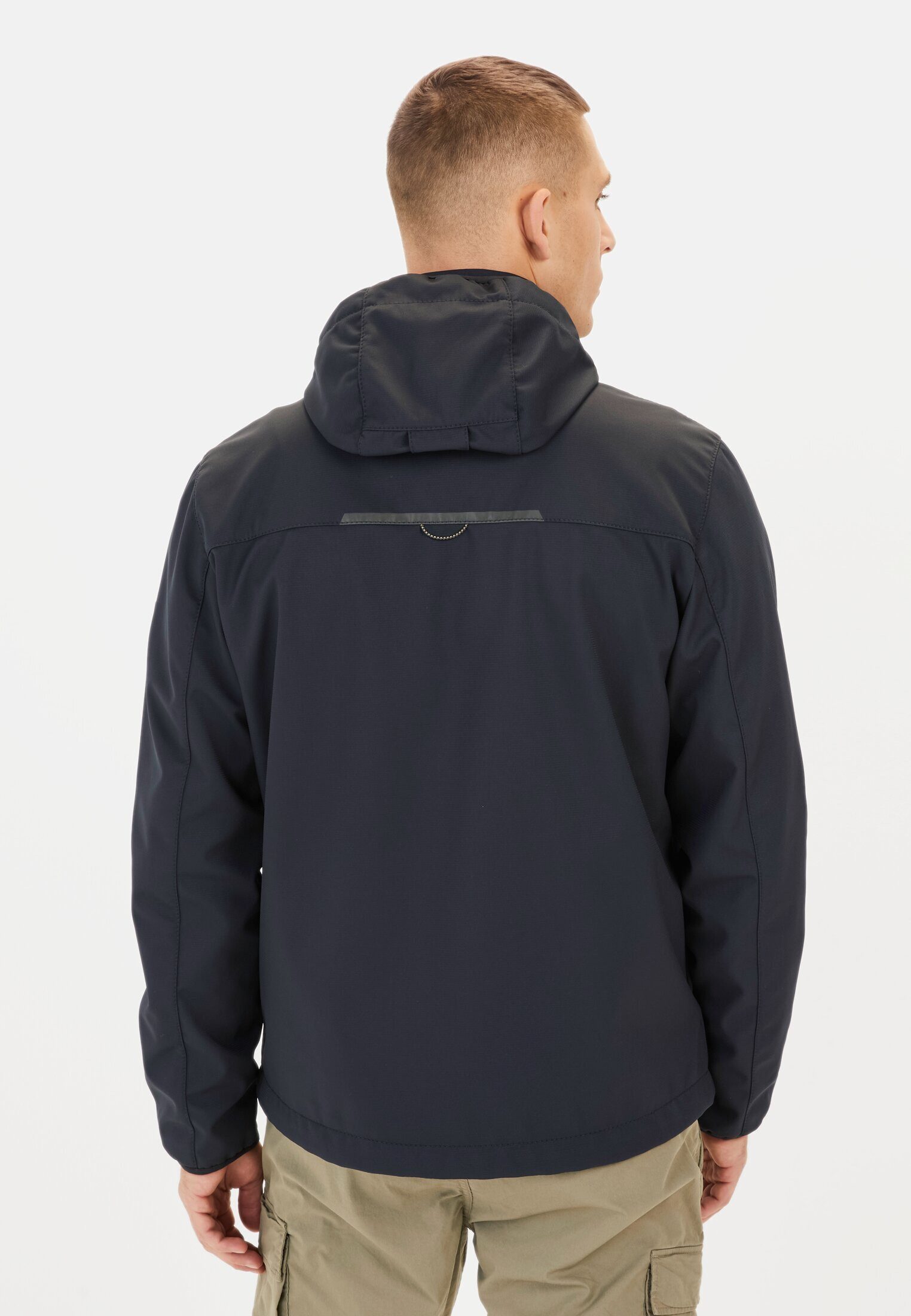 camel active Softshelljacke aus recyceltem Polyester Langarm Kapuze Reflekt günstig online kaufen