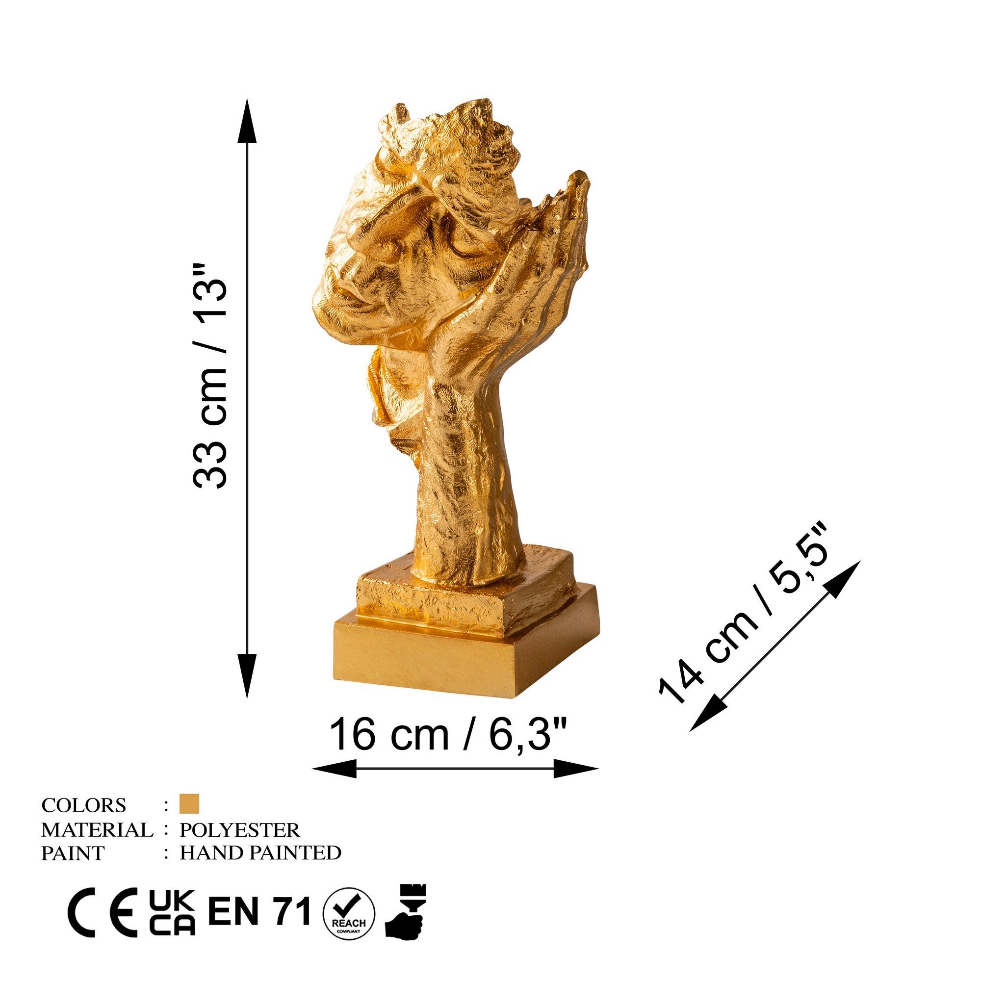 Evila Originals Dekofigur 100% POLYESTER, 33 x 14 x 16 L1320