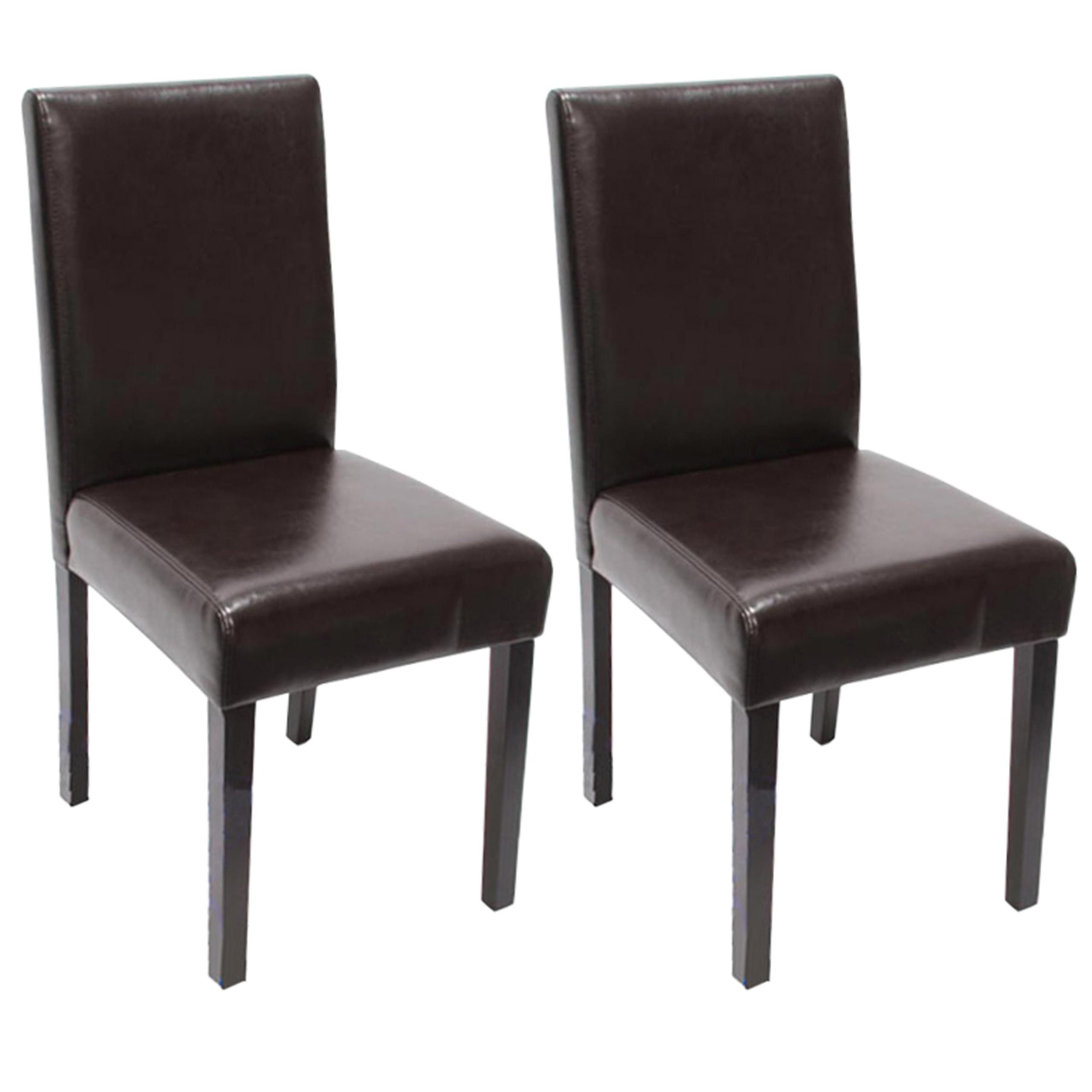 MCW Esszimmerstuhl Littau-L-2 (Set, 2 St), 2er-Set, Rutschfest durch Kunststoffuntersatz, gut gepolstert