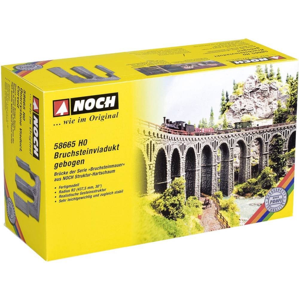 Modelleisenbahn-Brücke H0 Bruchsteinviadukt, gebogen