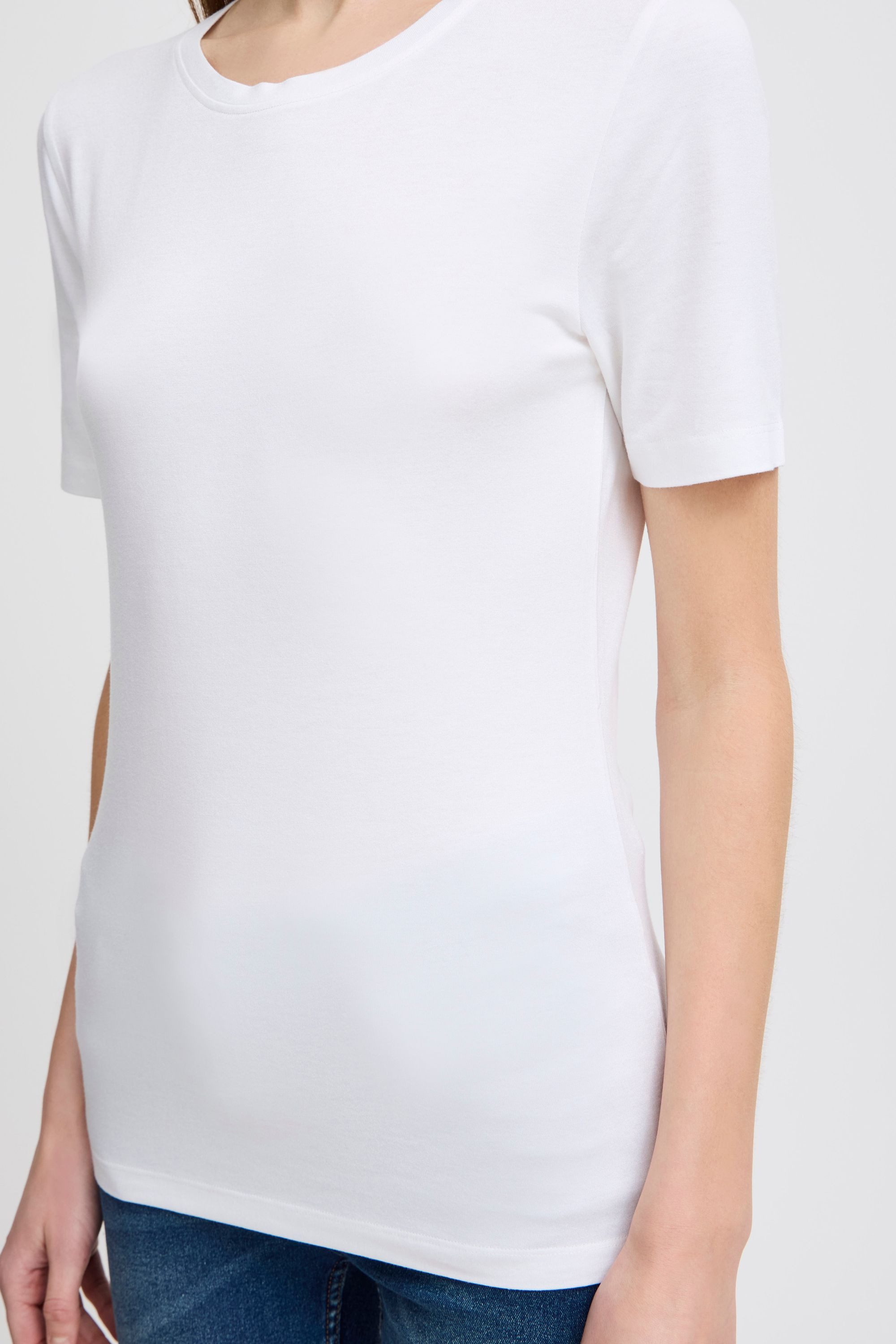 OXMO T-Shirt OXJessa Basic T-Shirt mit Rundhals
