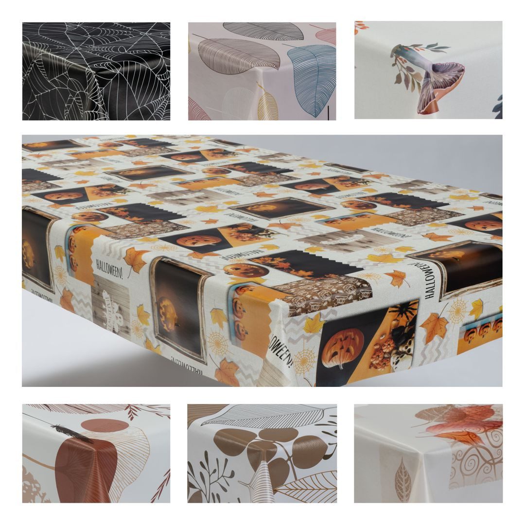 laro Tischdecke Wachstuchtischdecke Herbst Mix PVC Eckig