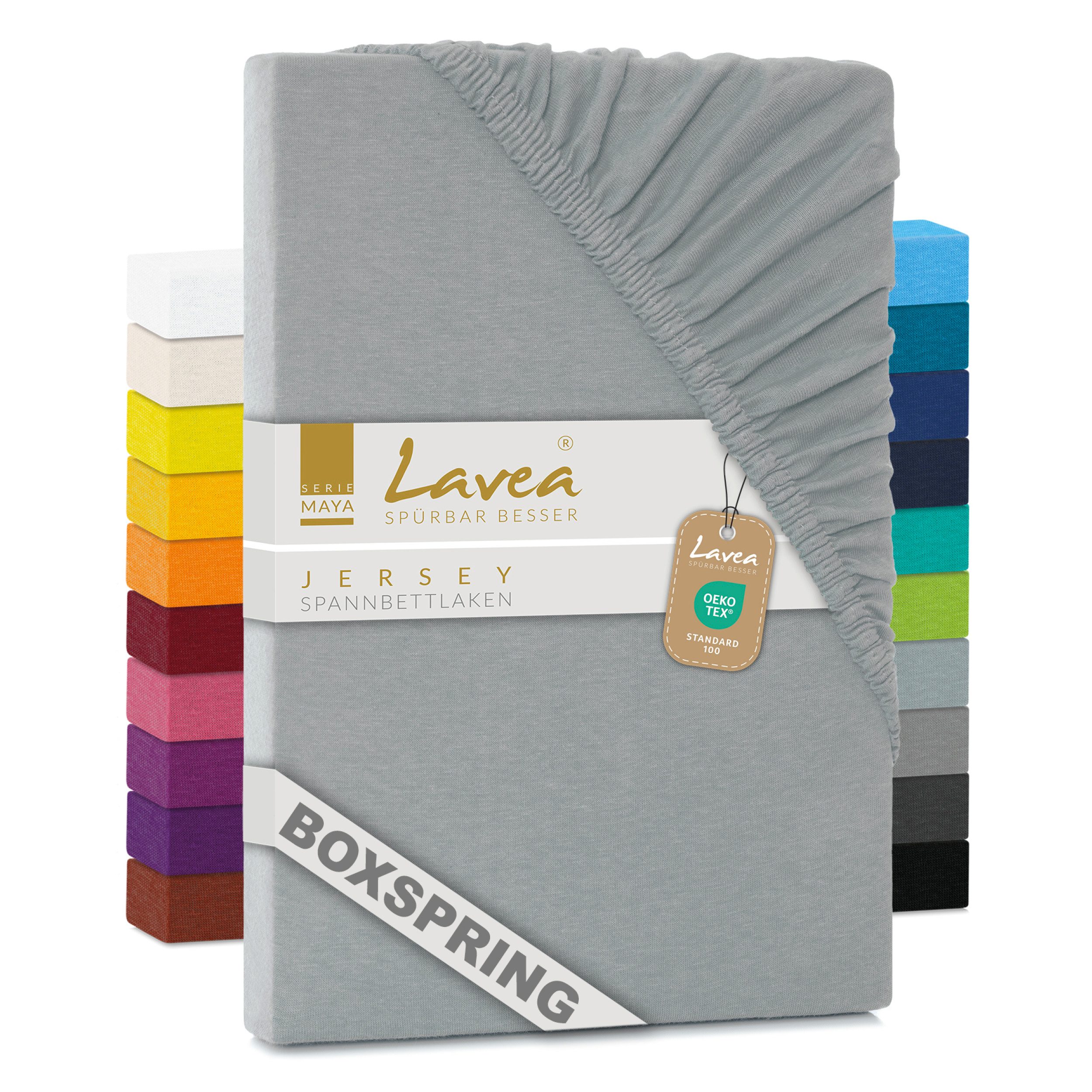 Lavea Spannbettlaken Maya, in Gr. 60x140, 90x200, 120x200, 140x200, 180x200 günstig online kaufen