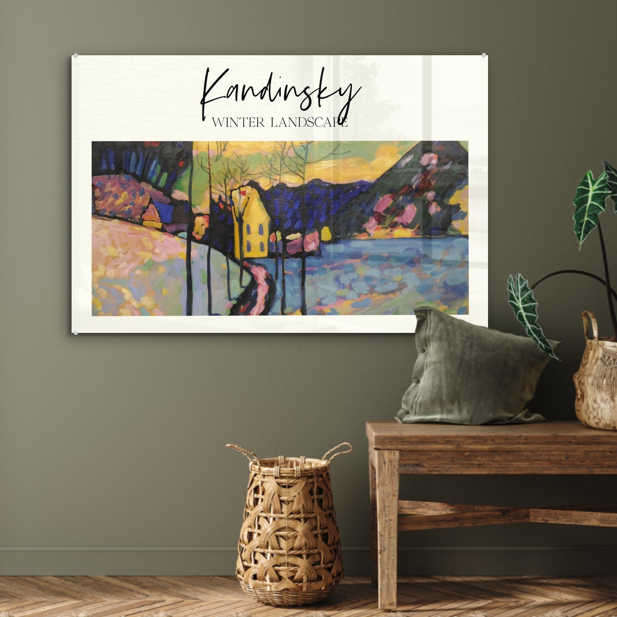 (1 & Acrylglasbild Schlafzimmer Kandinsky, Wohnzimmer Acrylglasbilder St), - MuchoWow Wassily Winterlandschaft