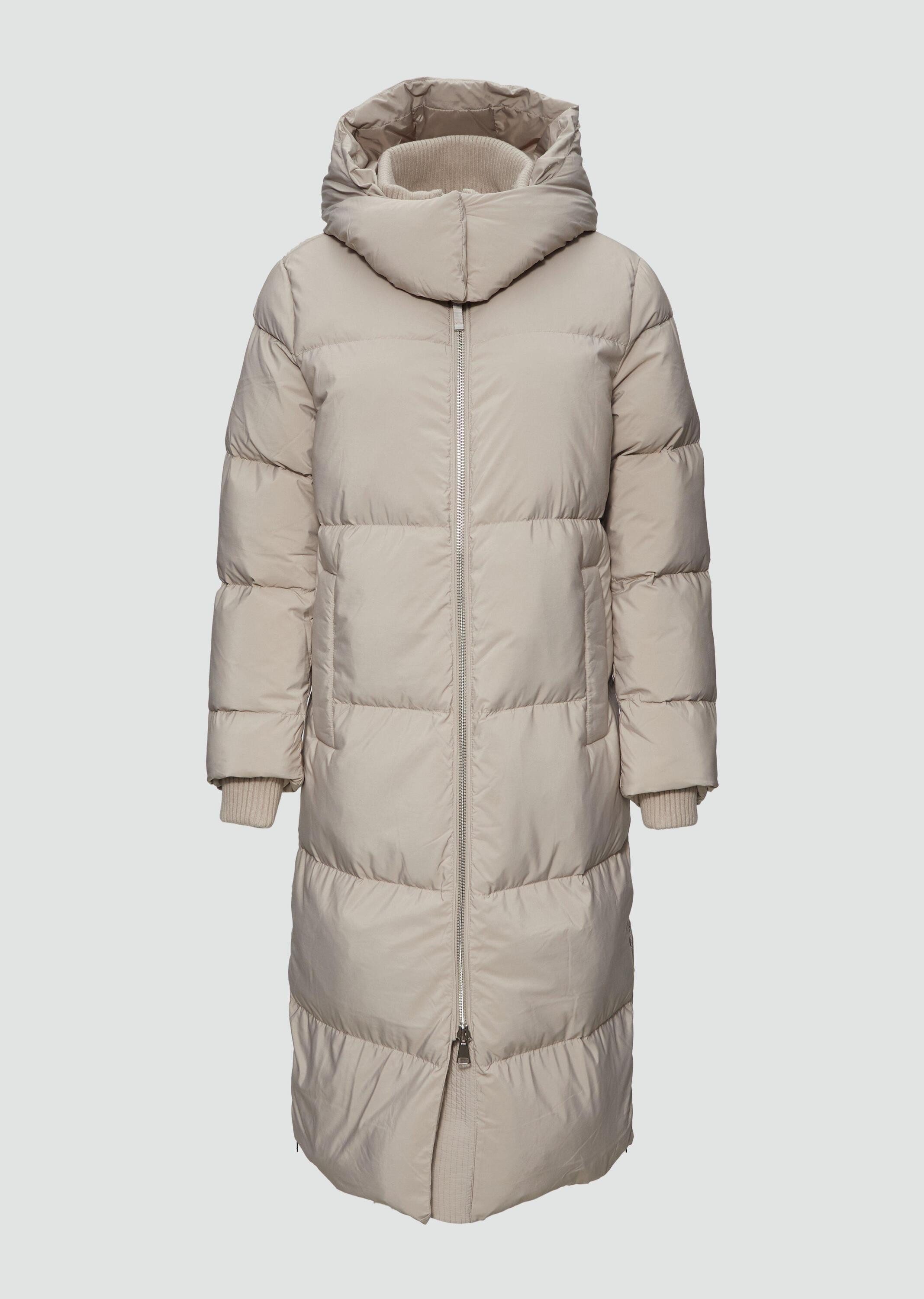 s.Oliver Wintermantel Outdoor-Mantel Wärmender Daunenmantel mit abnehmbarer Kapuze