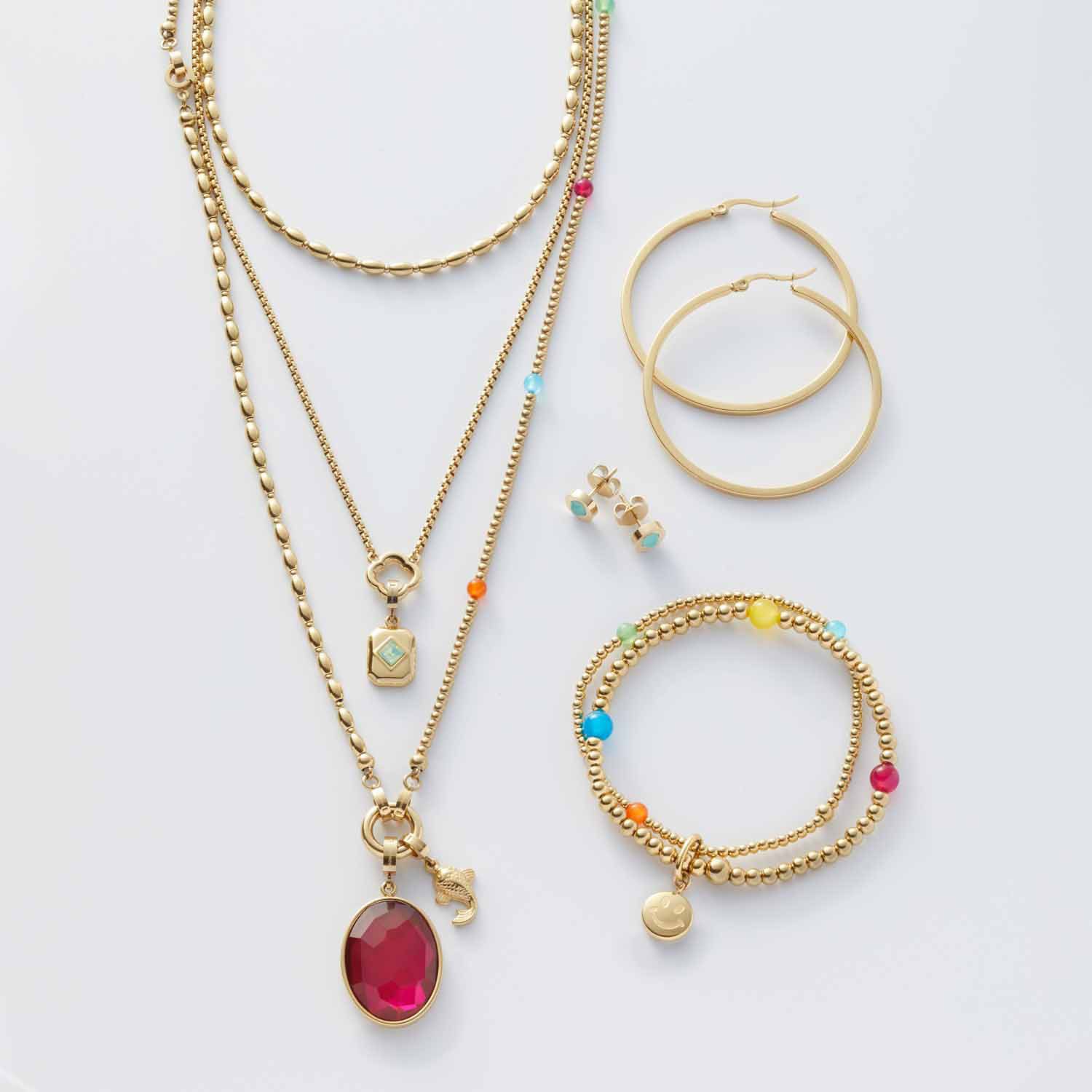 LEONARDO Charm-Kette Halskette Lori Clip...