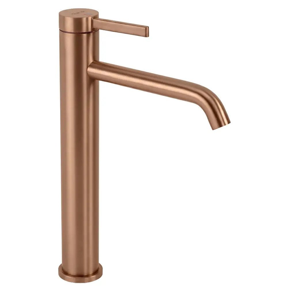 wohnwerk.idee Badarmatur Waschbeckenarmatur Hoch Niedrig Wasserhahn Armatur Waschbecken Gold Matt, Kupfer Matt, Chrom Matt, Titan, Schwarz