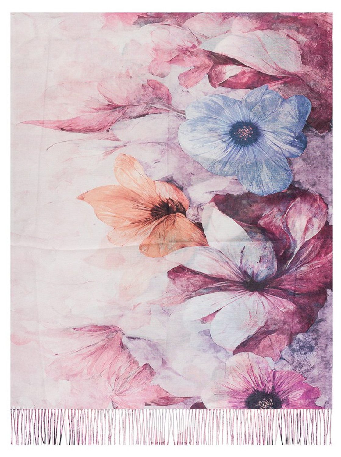 chic4home Schal Color Flow, (1-St. 1-teilig), sommerlicher Damen Schal mit buntem Muster