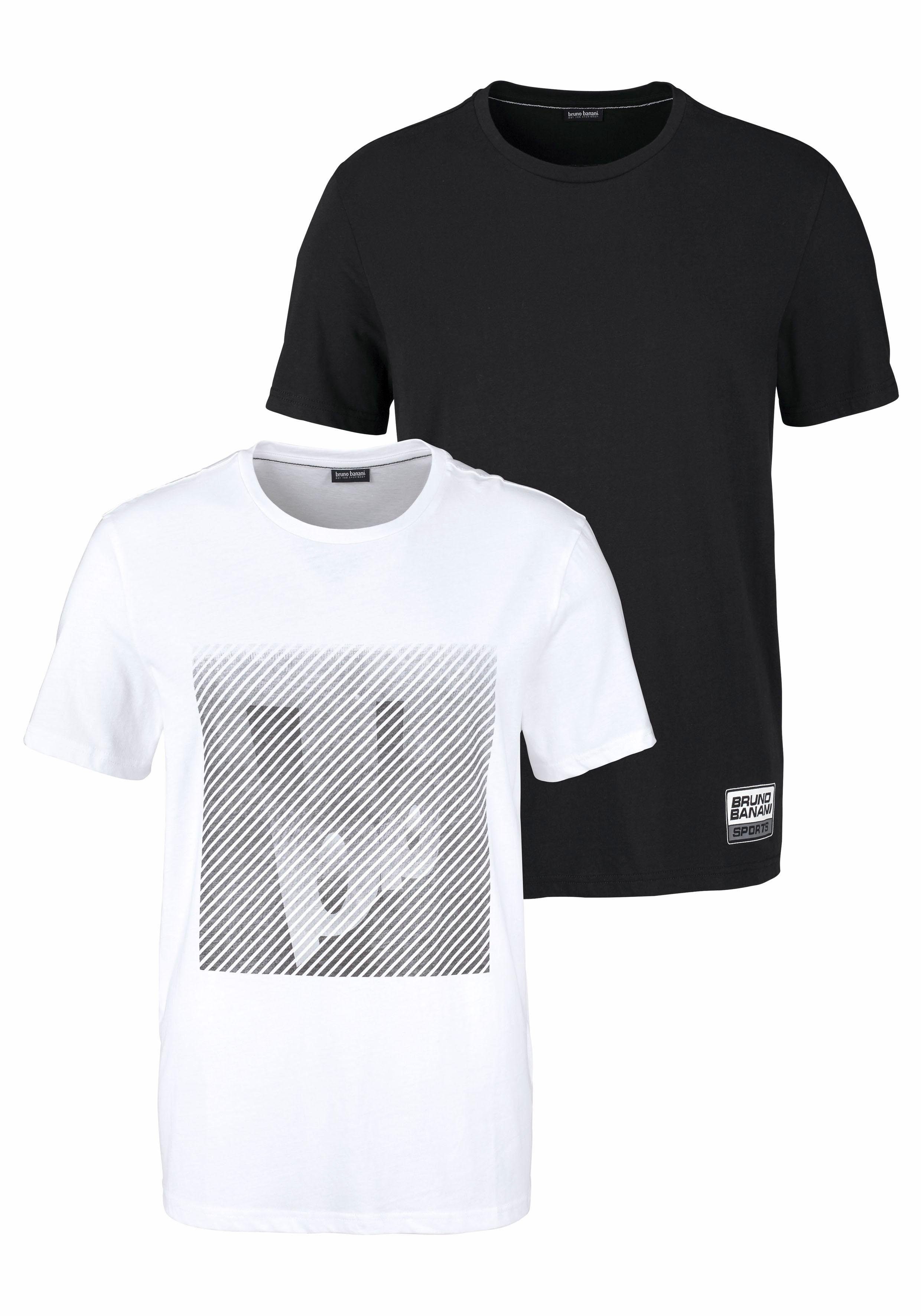 Bruno Banani T-Shirt (Spar-Set, 2er-Pack) Kurzarm, günstig online kaufen