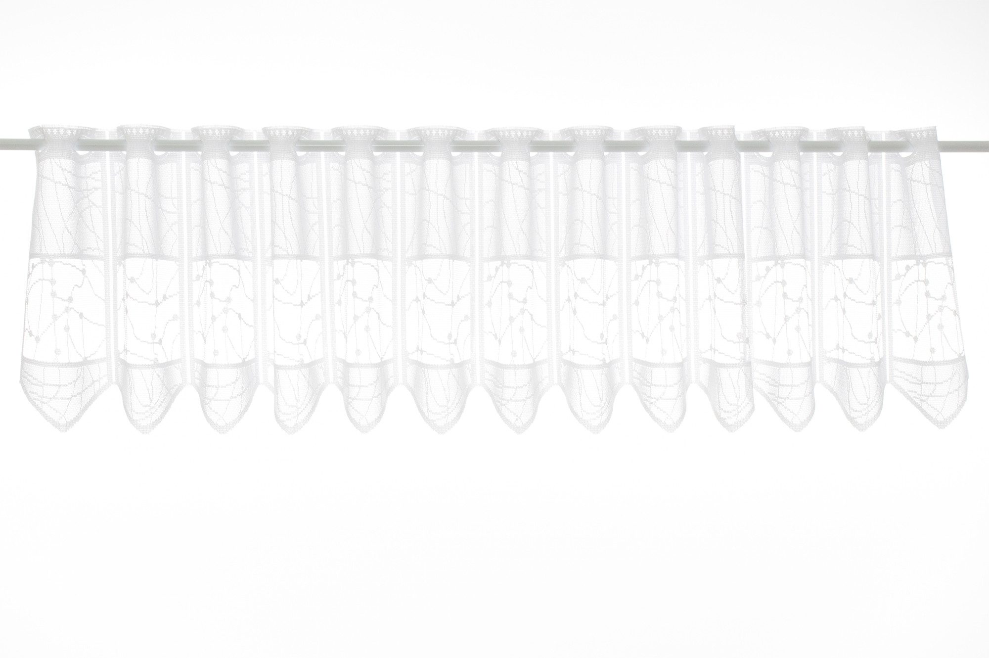 Gardinen Kranzusch Scheibengardine Jacquard mit verschlungen Linien (1 St), günstig online kaufen