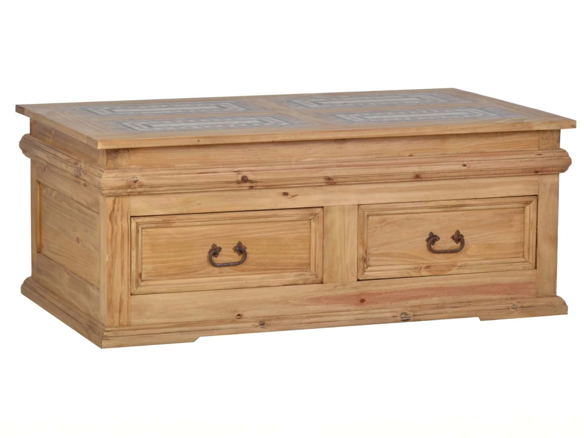 MiaMöbel Couchtisch Mexico, aus massivem Pinienholz Honig