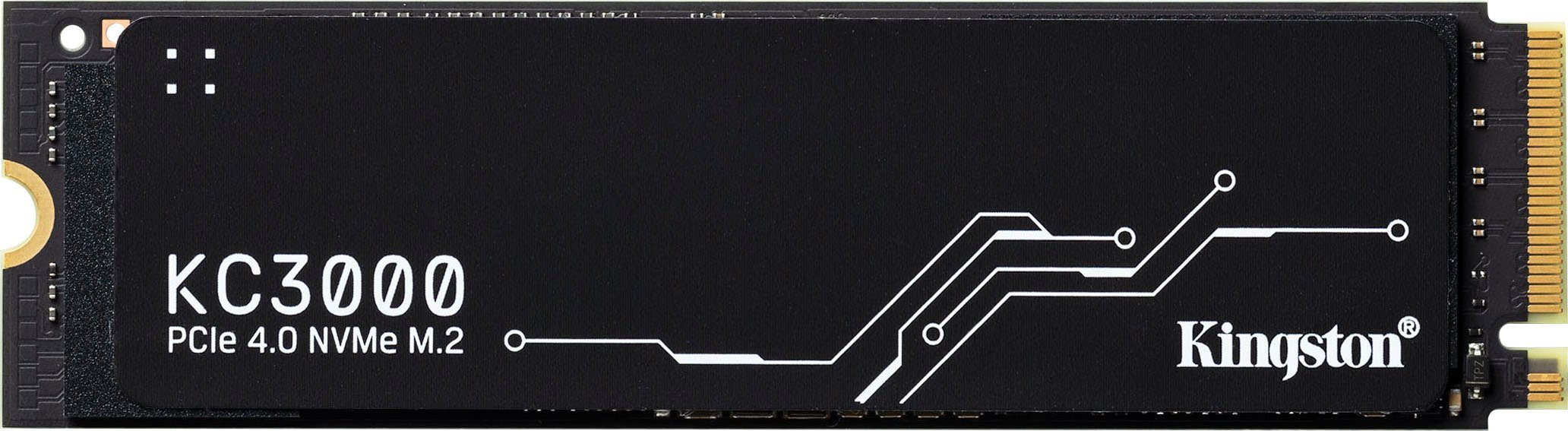 NVMe Schreibgeschwindigkeit KC3000 PCIe 4.0 7000 MB/S GB) Kingston Lesegeschwindigkeit, interne MB/S 6000 SSD (1024 M.2