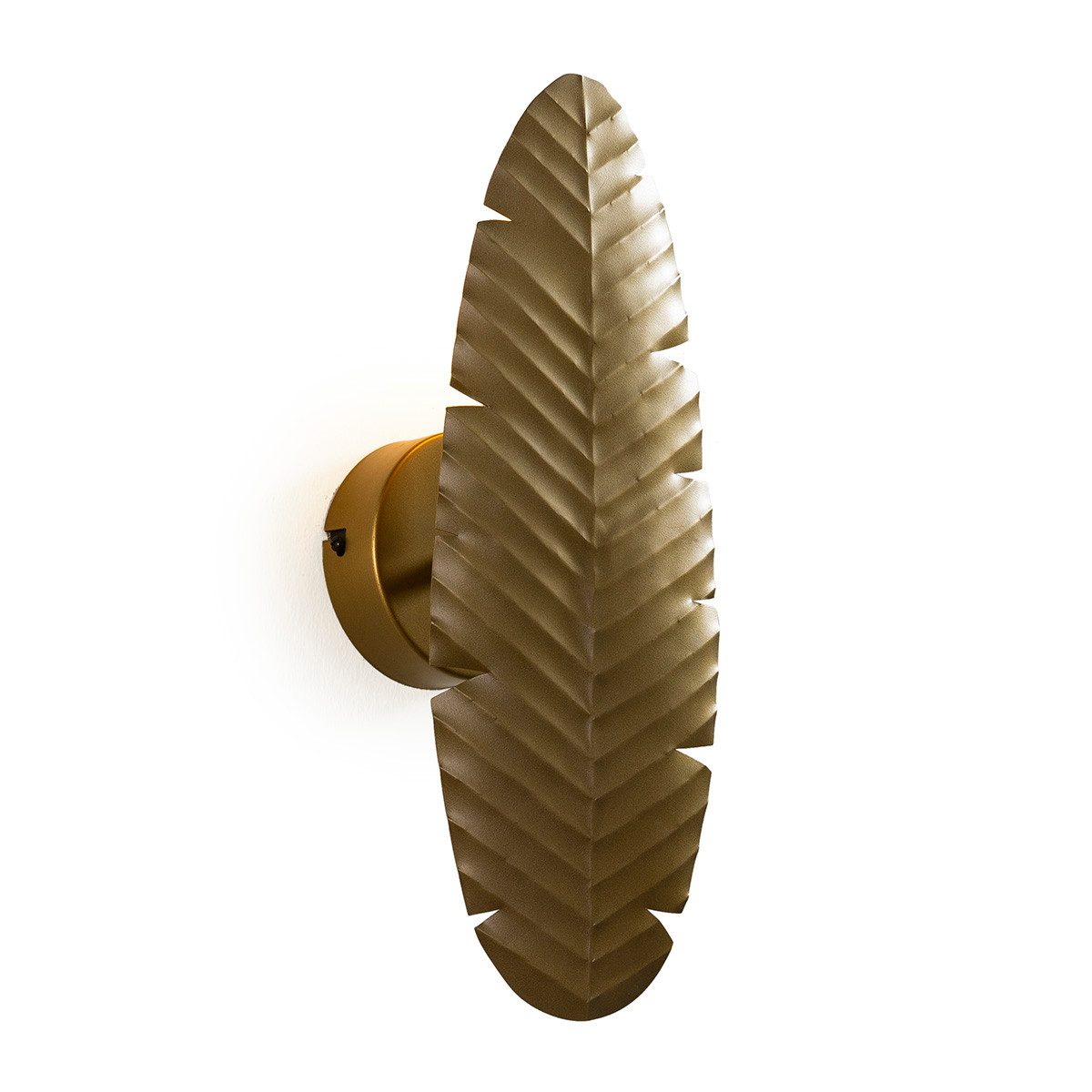 Signature Home Collection Wandleuchte Wandleuchte Blatt in gold, Metall, ohne Leuchtmittel, warmweiß, Wandleuchte in Blattform – Bild 3 von 3