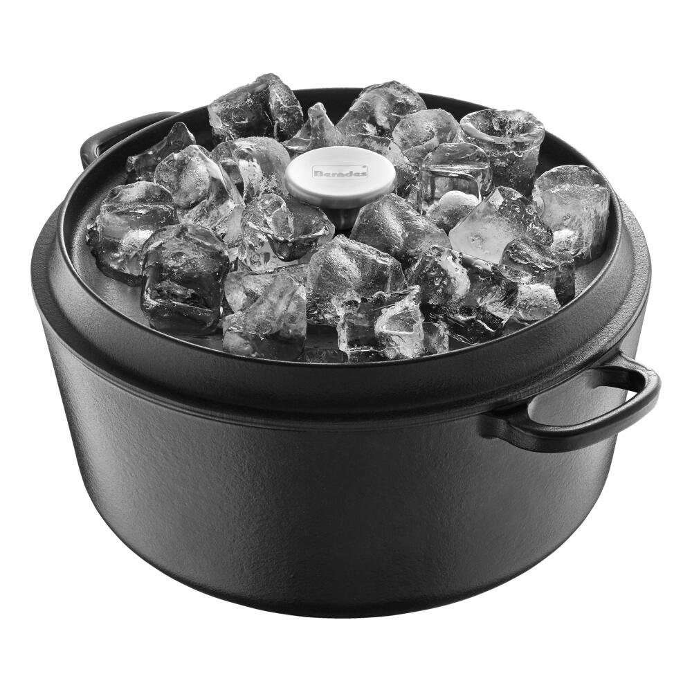 Berndes Bräter Rund Schwarz Ø 20 cm, Eisenguss