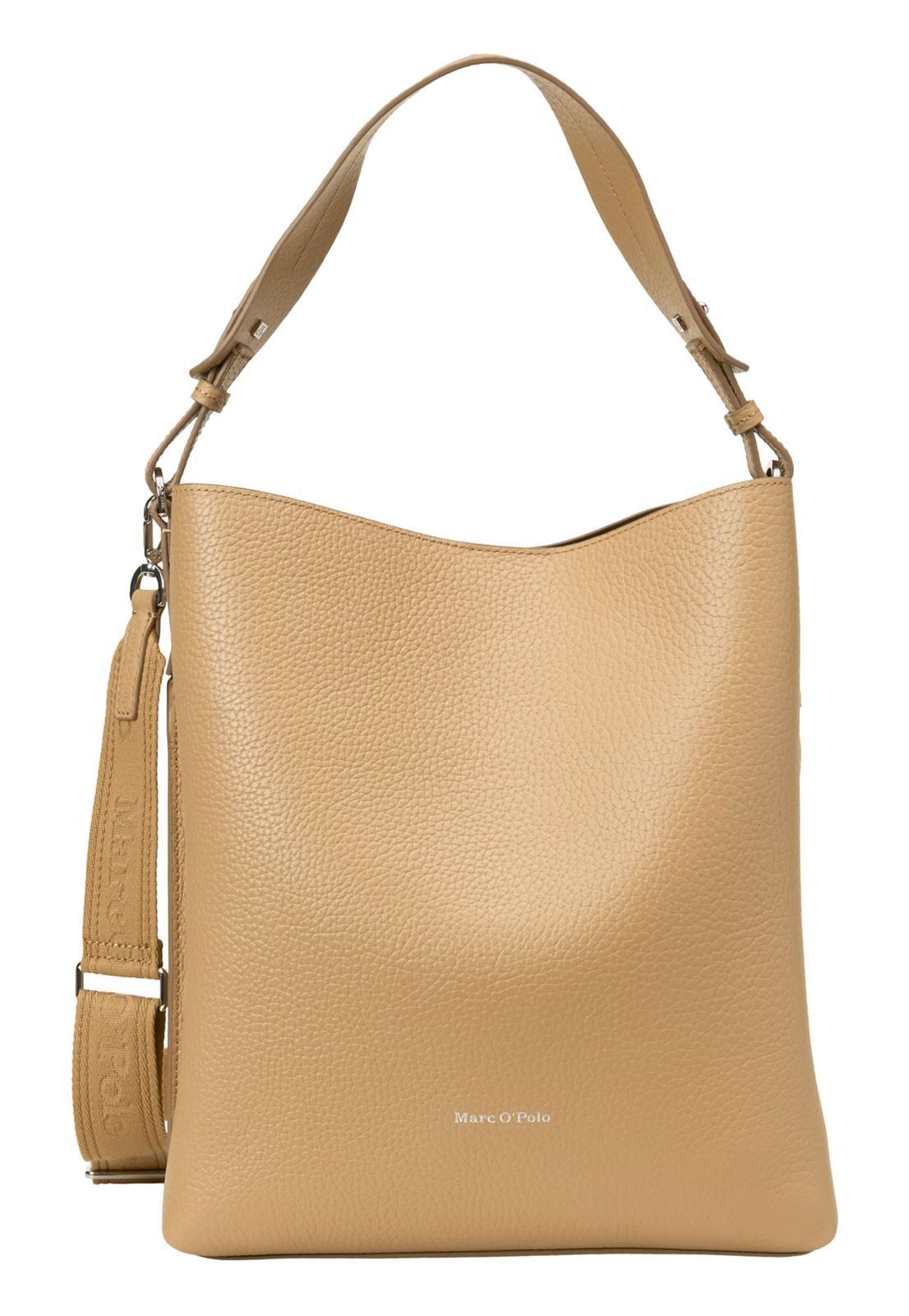 Marc O'Polo Schultertasche Brinja Hobo Bag, aus echtem Rindsleder
