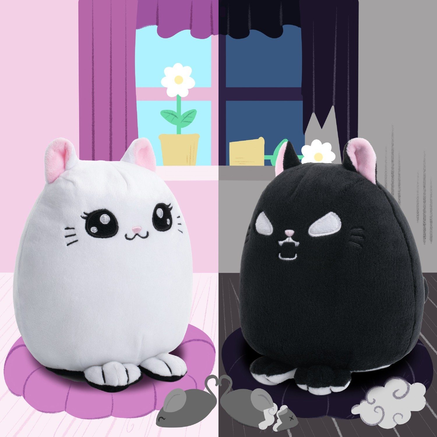 Corimori Kuscheltier „Miso&Mochi“ Stimmungs - Plüschtier zum wenden (Gesche günstig online kaufen