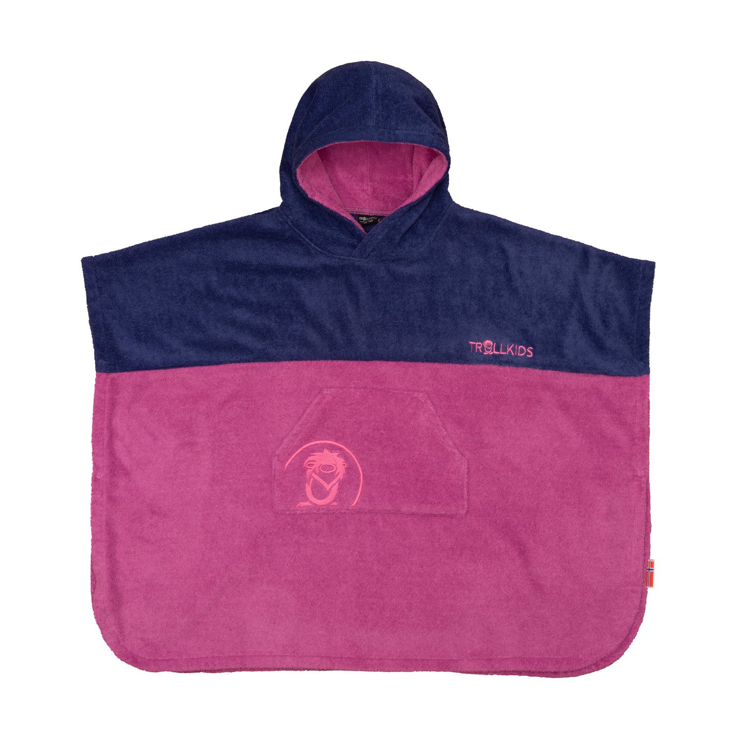 TROLLKIDS Badeponcho Kids Kvalvika Surf Poncho, Midilänge, 100% polyester – Bild 4 von 5