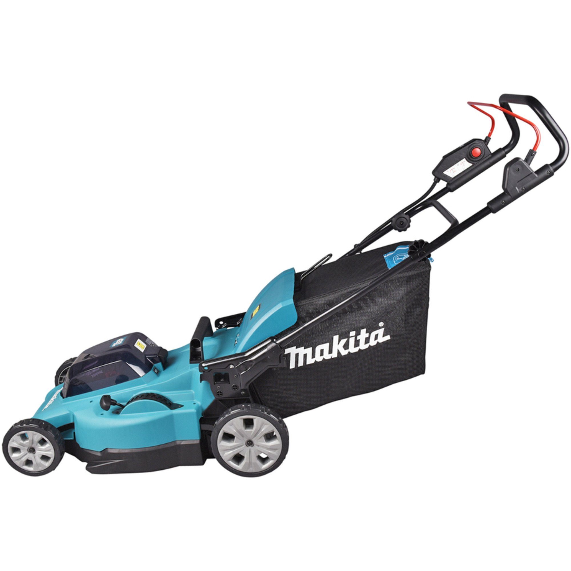 Makita Akkurasenmäher Makita Akku-Rasenmäher DLM480Z, 36Volt (2x18Volt), 48 cm Schnittbreite, (ohne Akku und Ladegerät)