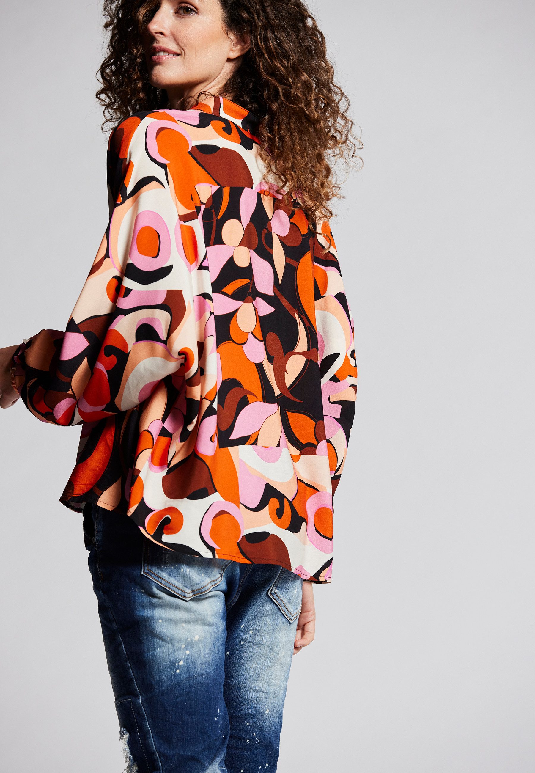 Andijamo-Fashion Druckbluse CRAZY VAMPIRE Allover Print günstig online kaufen
