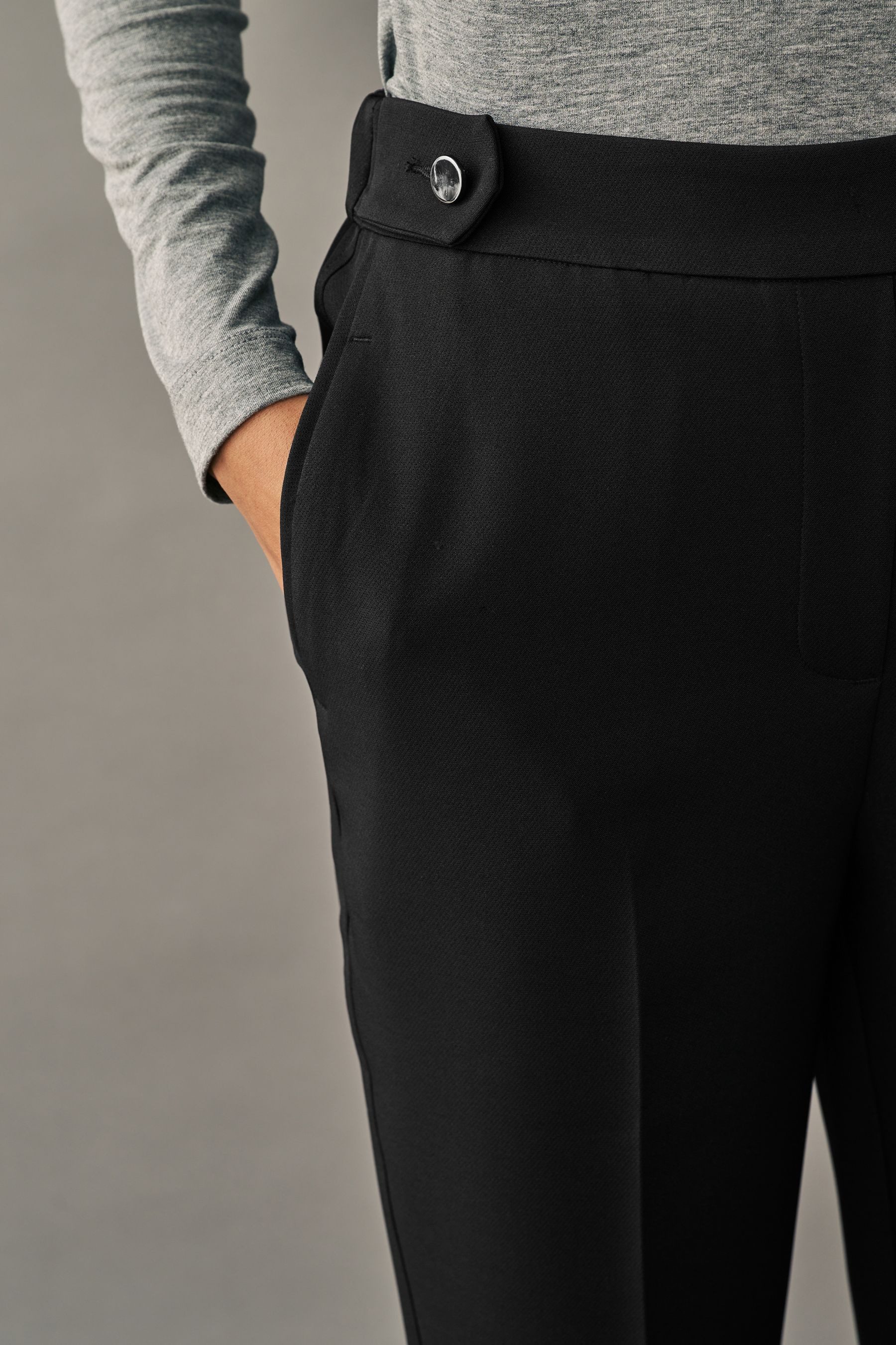 Next Bootcuthose Hochwertige Bootcut-Hose, Kurzgröße (1-tlg)