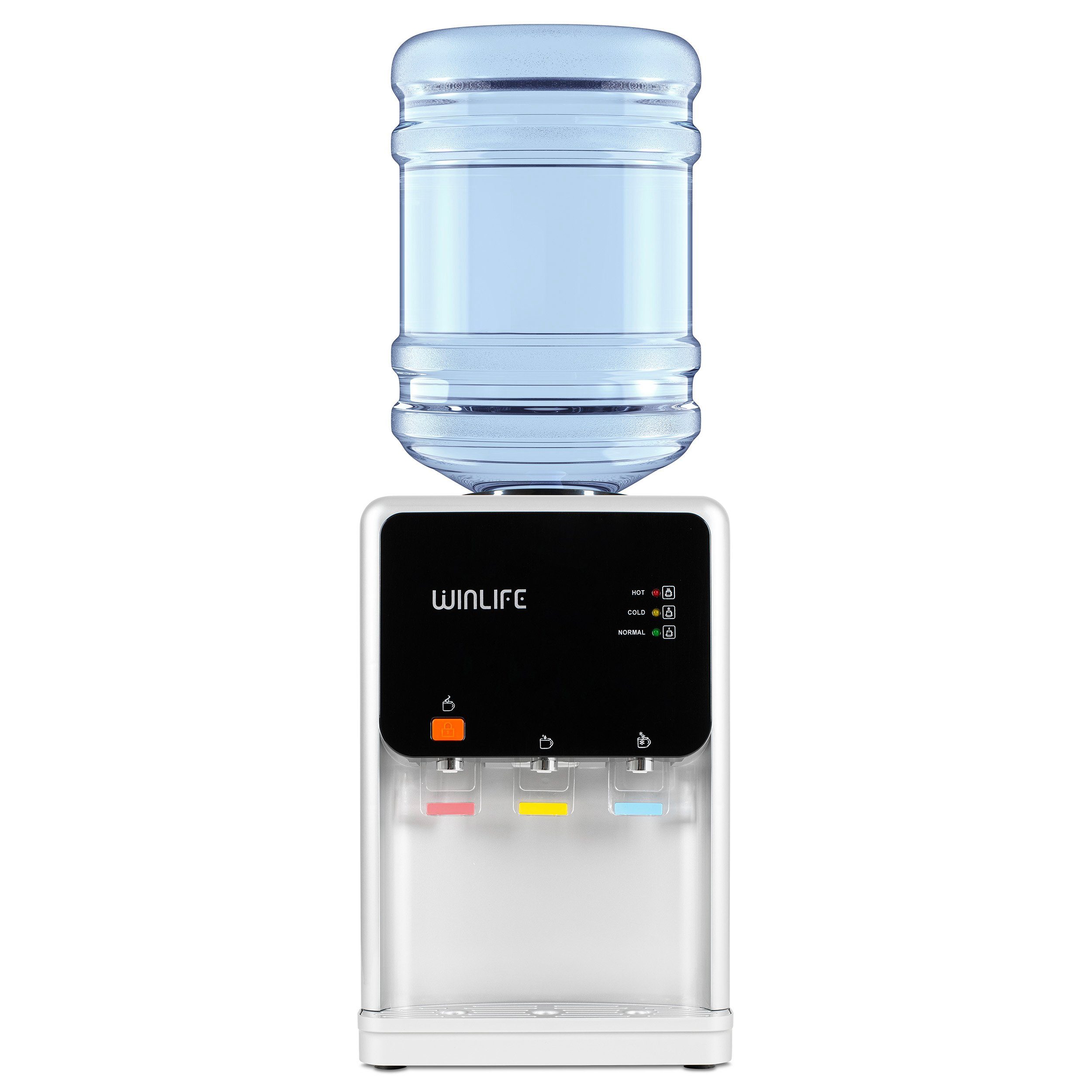 5 mit Heißwasserspender Getränke Mini bis für Kindersicherung heiße&kalte WINLIFE Wasserspendergerät,Trinkwasserspender,Getränkspender, Elektrischer Gallonen 20 Liter