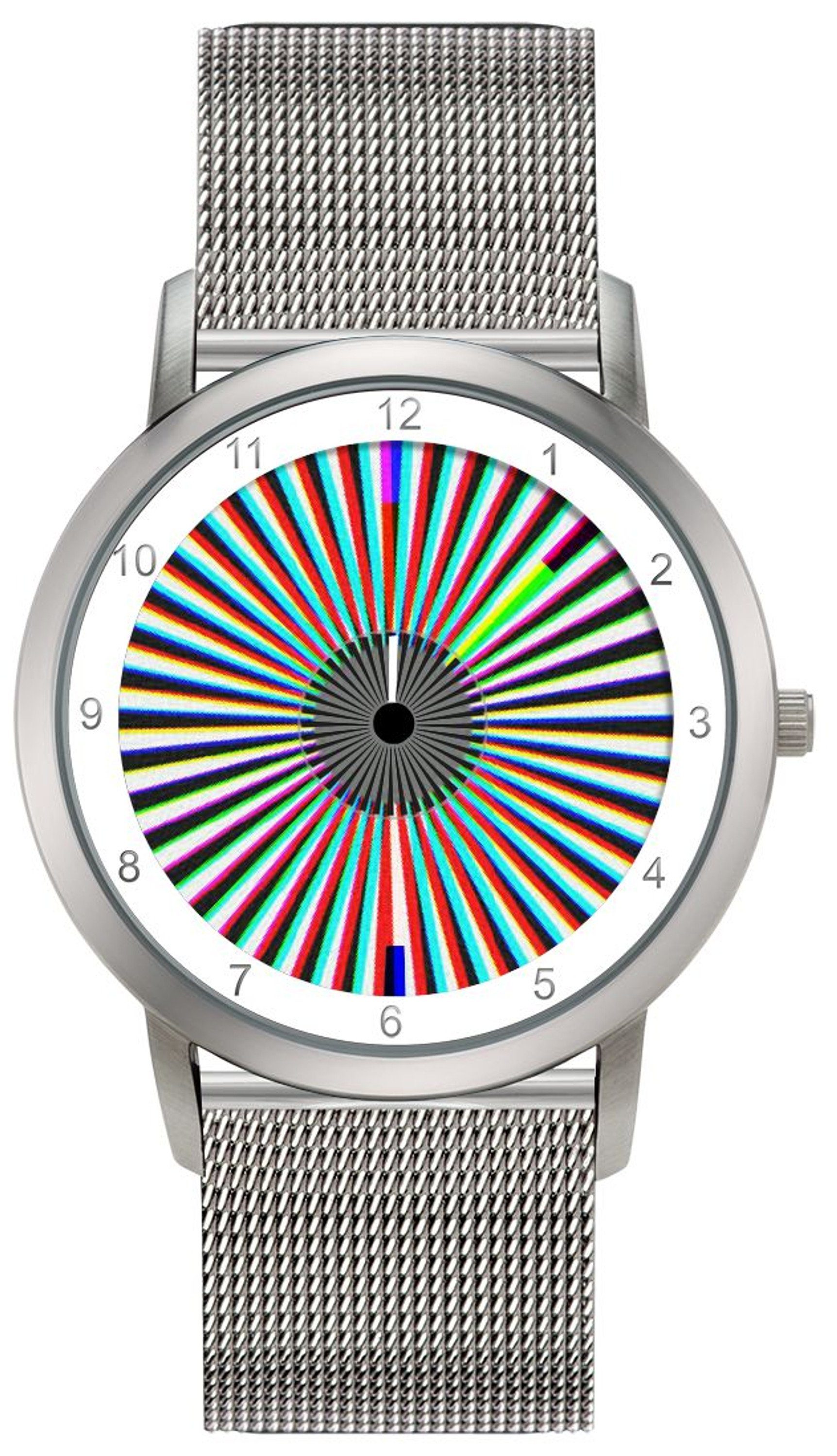 Rainbow Watch Quarzuhr weißes Sheer Leder