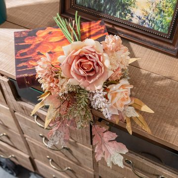 Kunstblume Kunstblumen Künstliche Pflanzen Blumen Hortensien Kernstück Hochzeit, HIBNOPN