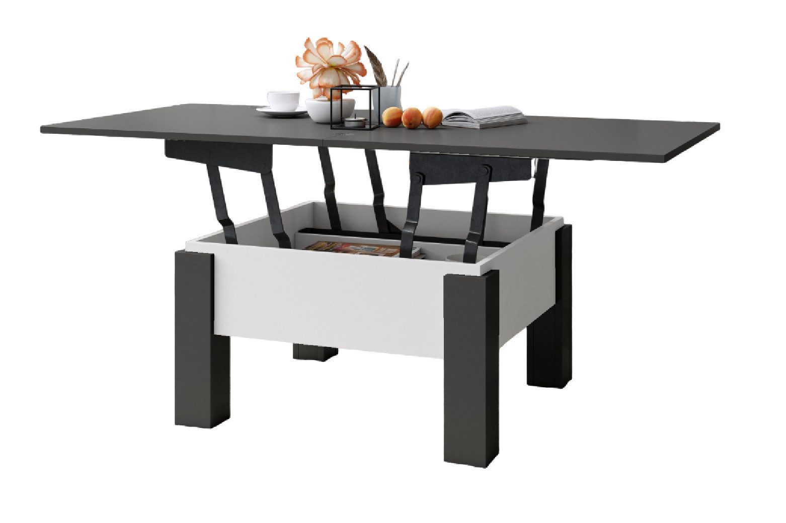 designimpex Couchtisch Design Oslo Tisch höhenverstellbar günstig online kaufen