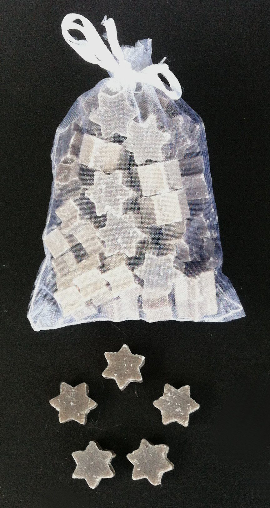 Gerlinde Hofer _ Florex GmbH Мыло-Set Schafmilchseife mini Stern 50 Stück Christrose Seife Organzasäckchen, Mitgebsel Gastgeschenk