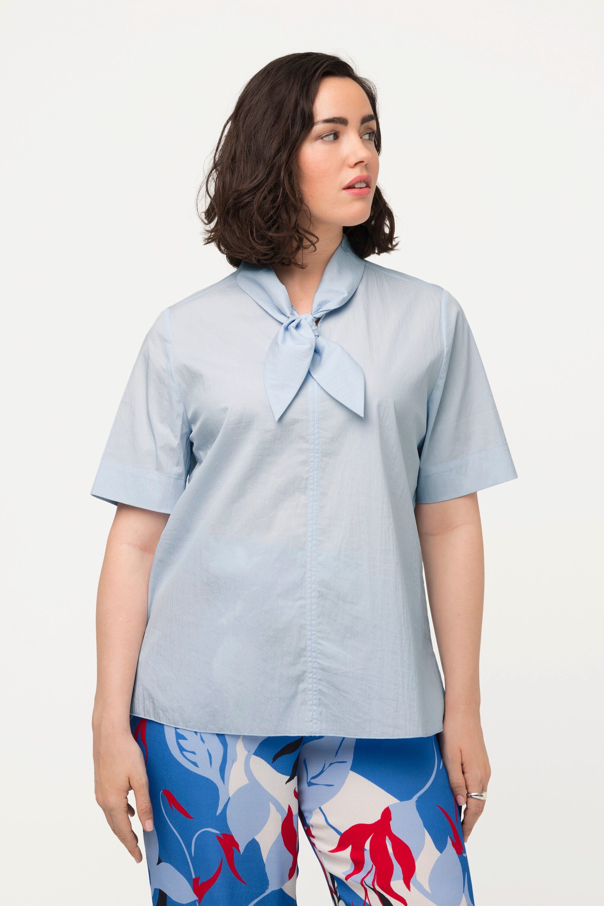 Ulla Popken Longbluse Bluse Schluppe V-Ausschnitt günstig online kaufen