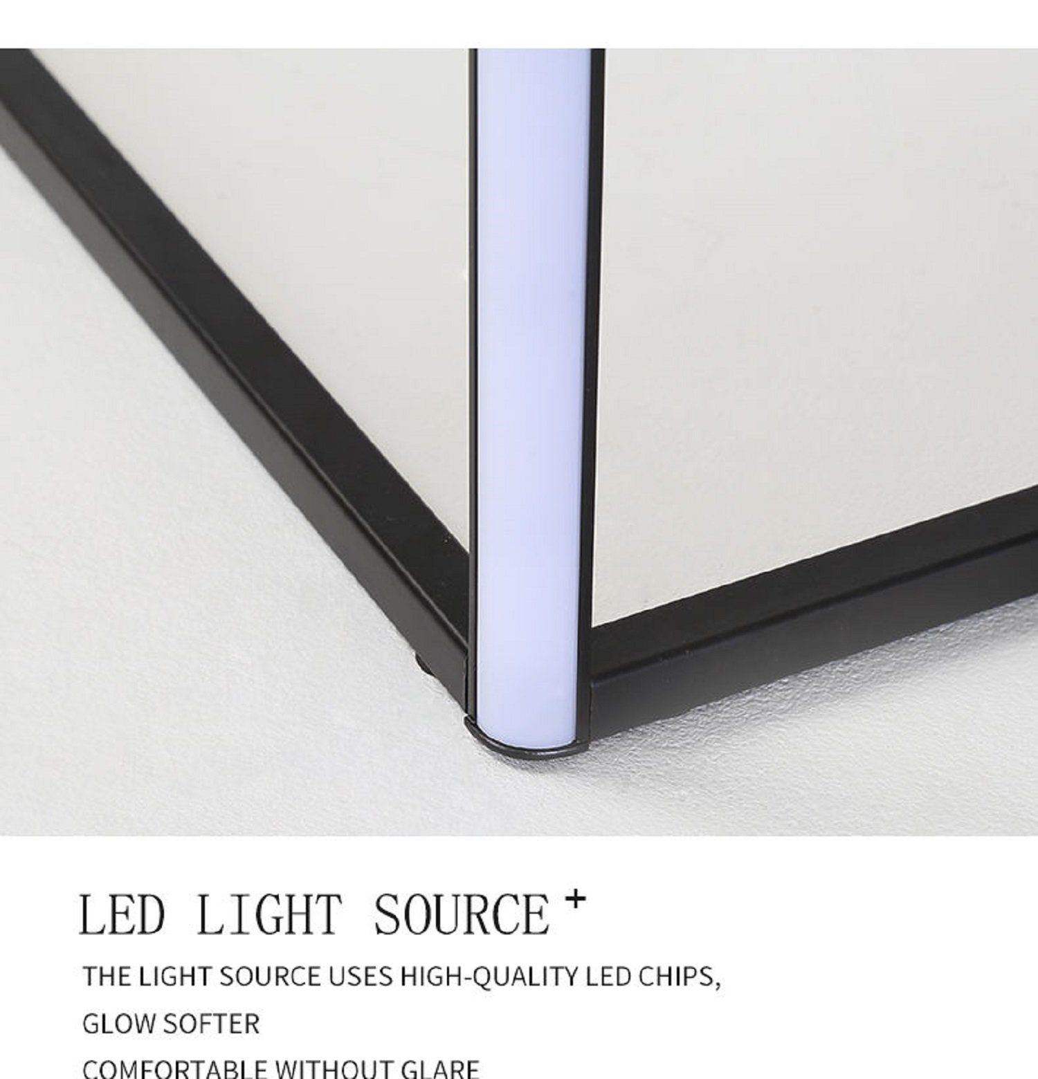 Jiuanzm LED Stehlampe für LED Licht, 3500k Licht, indirektes warmweiß, - schwarz Eckenlampe LED integriert, fest indireketes Warmweiß