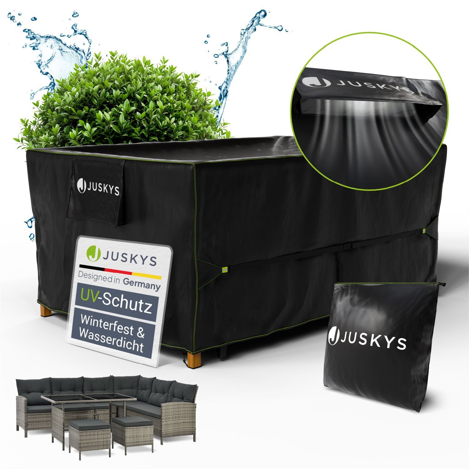 Juskys Gartenmöbel-Schutzhülle CoverSafe Pro (1-St), 2,16 günstig online kaufen