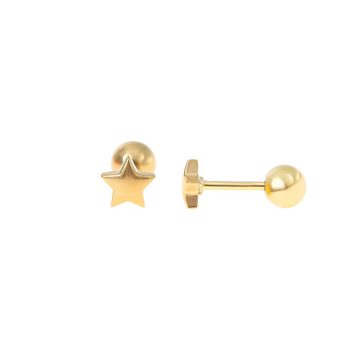 Made by Nami Ohrring-Set Stern Ohrringe Gold für Damen Wasserfester Schmuck, Minimalistisch Geschenk für Sie