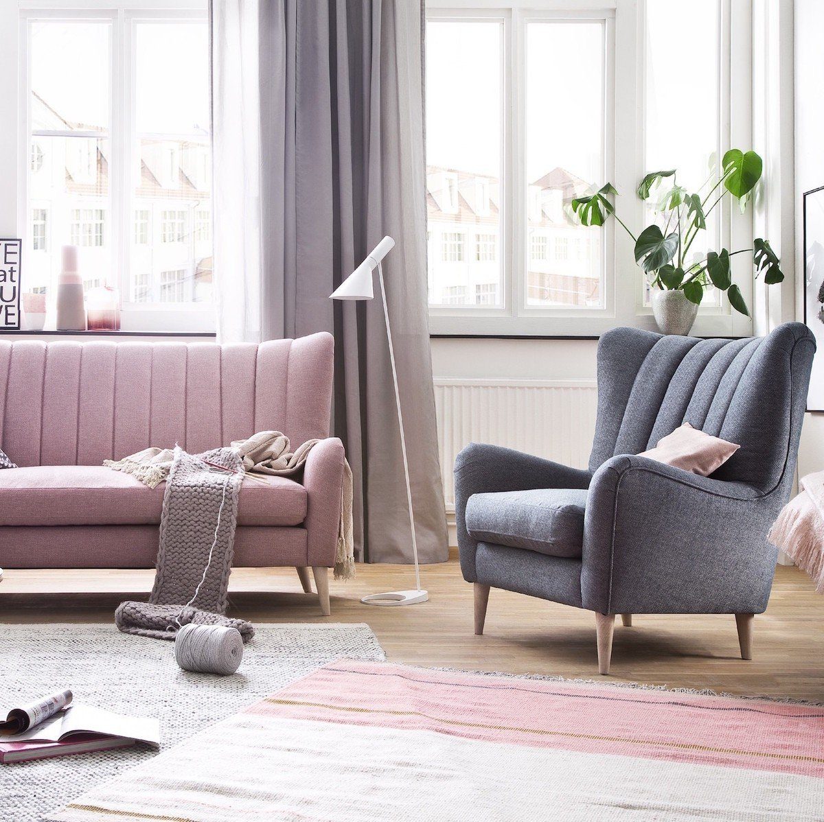 Sofa SETTA von KAWOLA - Einrichtungsvorschlag