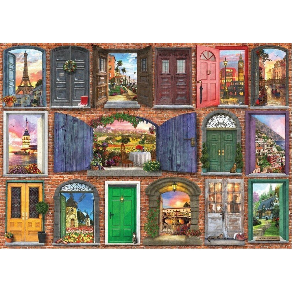 ART PUZZLE Puzzle Puzzle Doors of Europe 1000 Teile, Puzzleteile