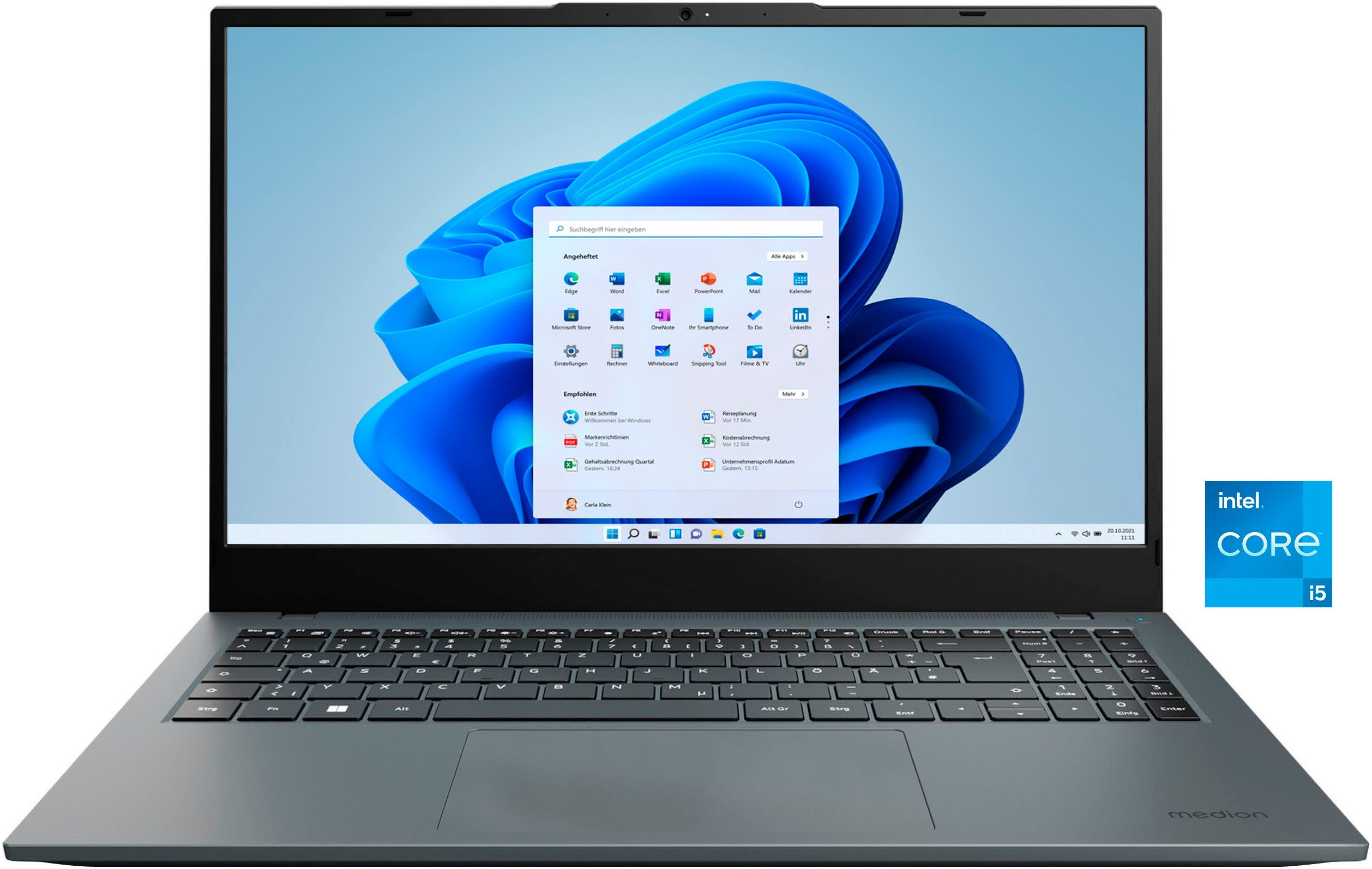 Medion® E15433 Notebook (39,6 cm/15,6 Zoll, Intel Core i5 1235U, Iris Xe Graphics, 512 GB SSD)