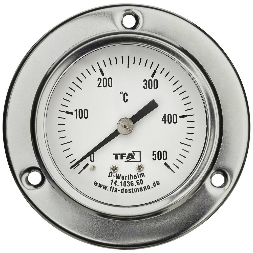 TFA Dostmann Backofenthermometer Profi-Backofenthermometer mit flexibler Metallsondeals 14.1036.60, Einbaufähig