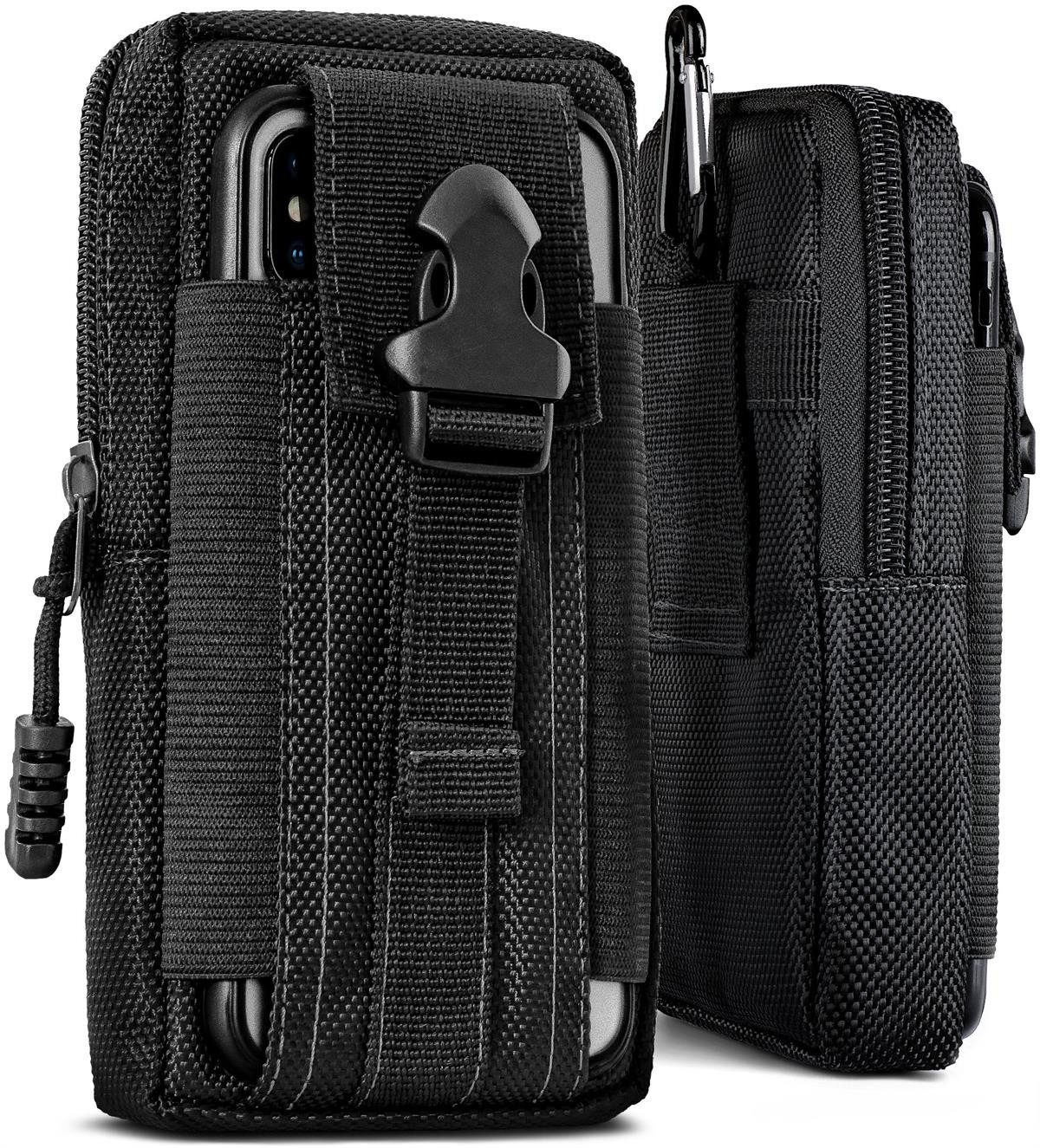 ONEFLOW Handyhülle ONEFLOW® Survival Case für Motorola Moto G04s, Handy Gürteltasche aus Nylon mit Karabiner, Outdoor Handytasche