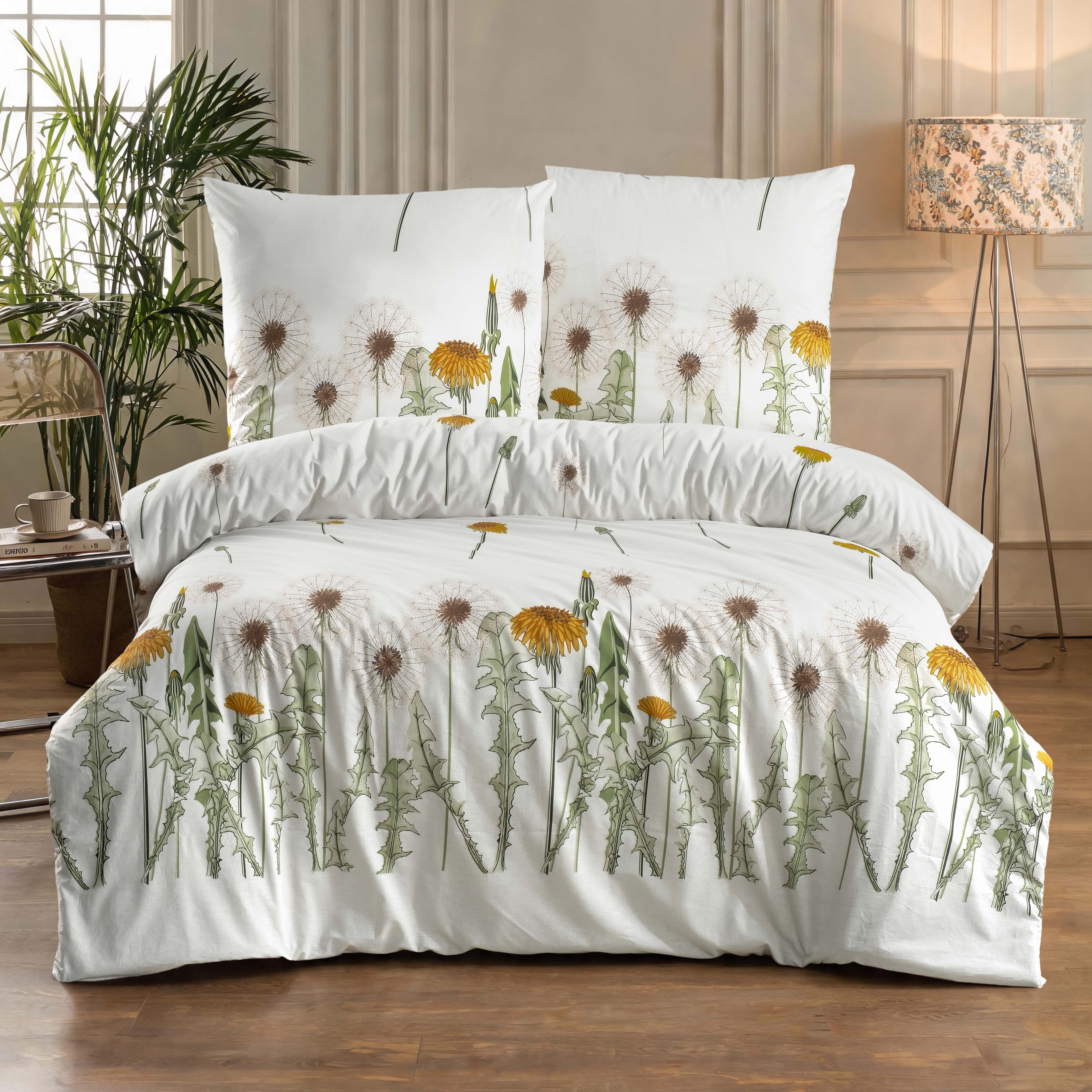 Nordqueen Bettwäsche Nordqueen Ranforce aus 100 % Baumwolle, 240x220 cm, 2 Kissenbezug., Nordqueen Ranforce aus 100 % Baumwolle, 240x220 cm, 2 Kissenbezug.