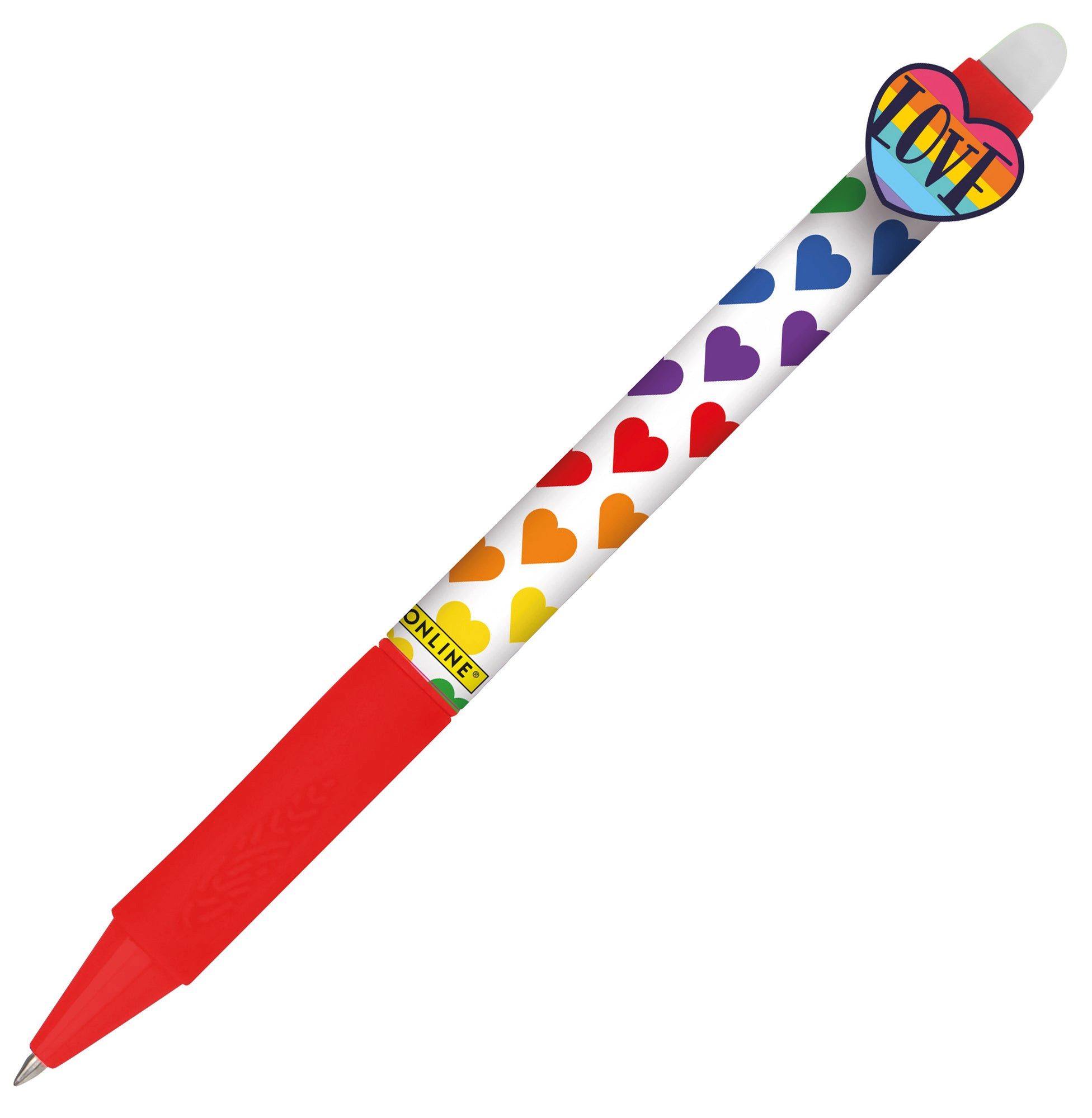 Online Pen Tintenroller ONLINE Tintenroller Colored Heart - radierbar, blau, 0,7mm