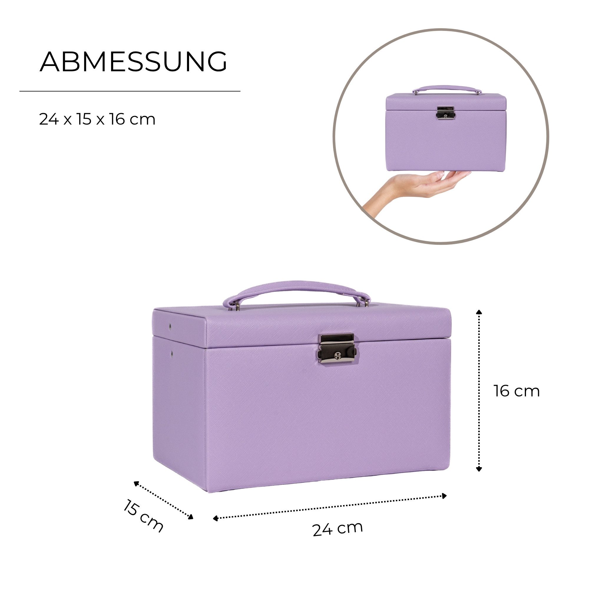 Friedrich23 Schmuckkasten Jolie 2.0 Kreuznarben-Optik günstig online kaufen