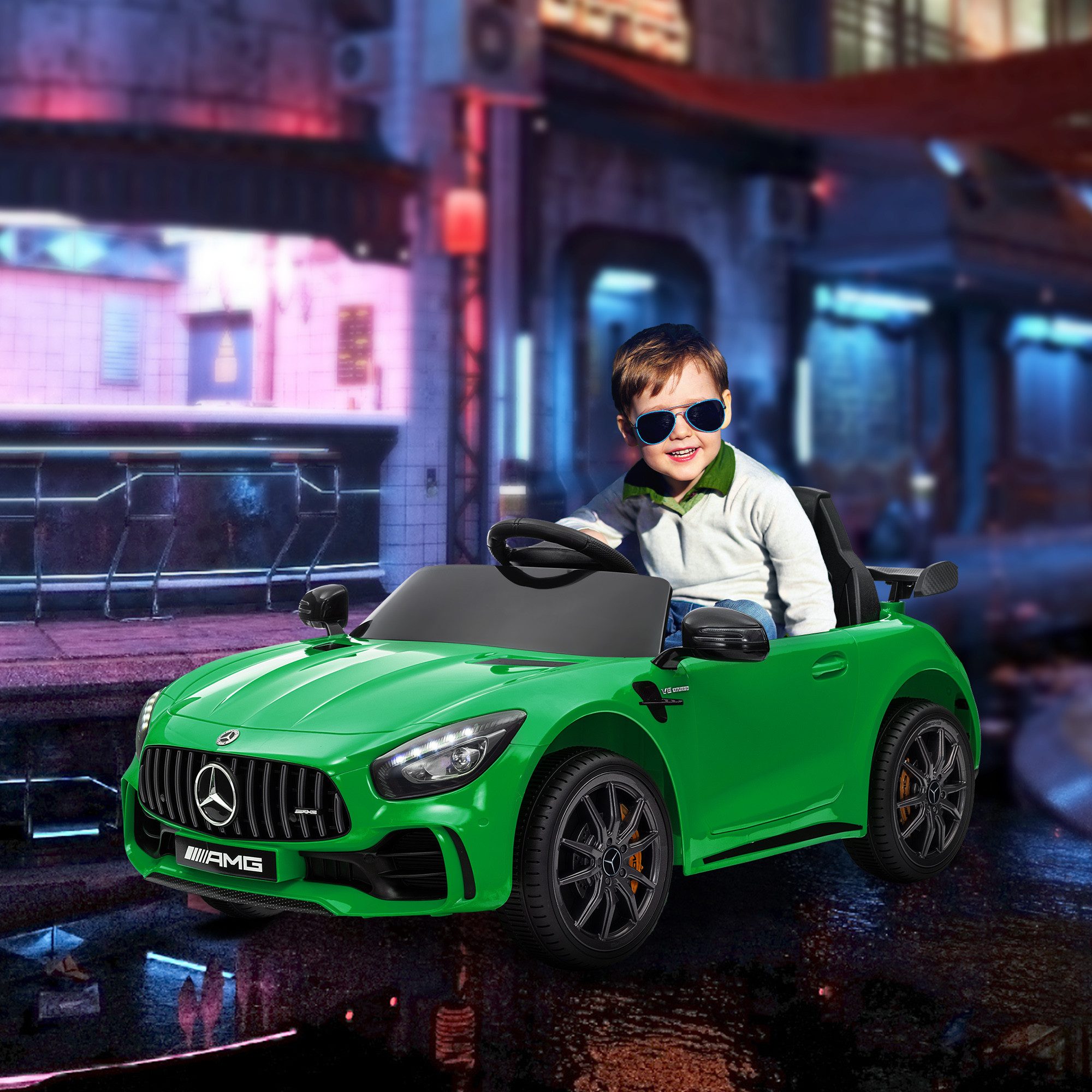 Elektro-Kinderauto 12 V Kinderauto mit 2,4G Fernbedienung, USB, MP3, Musik