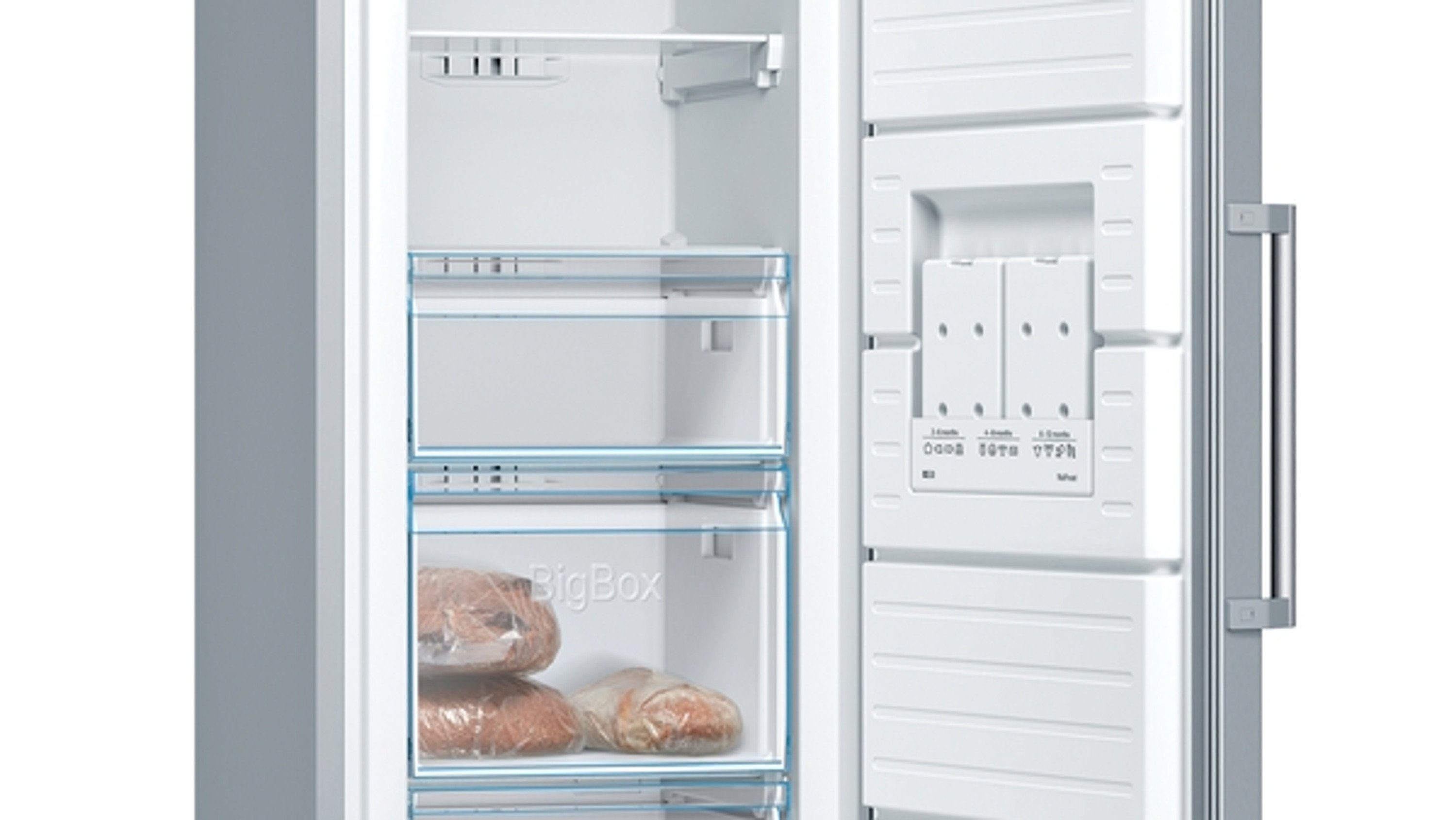 BOSCH Gefrierschrank Serie 4 GSN36VLEP, 186 cm hoch, 60 cm breit, NoFrost, BigBox-Gefriergutschublade, Automatisches SuperGefrieren