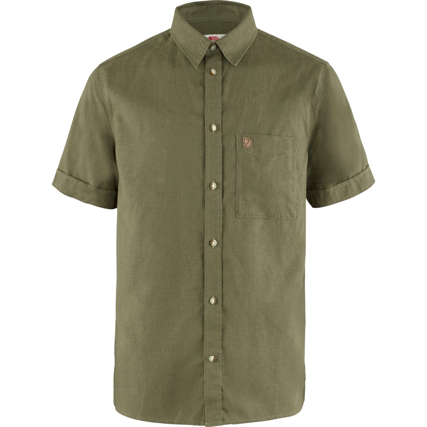 Fjällräven Outdoorhemd Övik Travel Shirt SS M GREEN