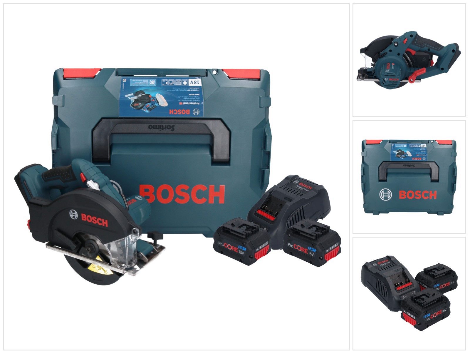 Bosch Professional Akku-Handkreissäge GKM 18V-50 Professional Akku Metall Handkreissäge 18 V 136 mm
