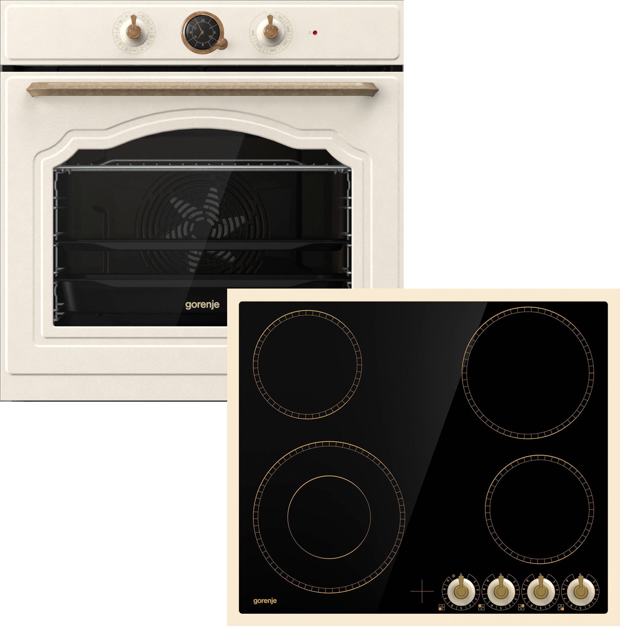 GORENJE Backofen-Set BOS737E301X, Aqua Clean, AirFry-Funktion
